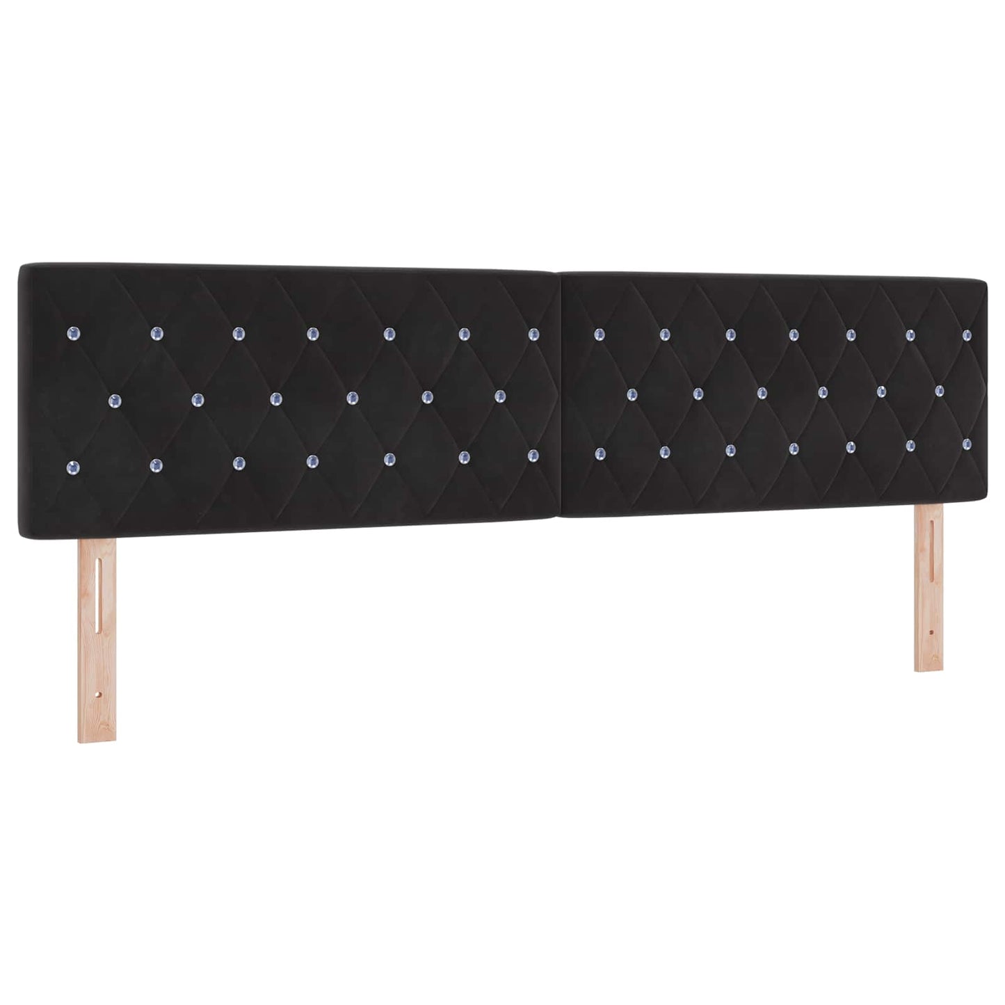 vidaXL Κρεβάτι Ottoman με στρώμα Μαύρο 180 x 200 cm Βελούδο