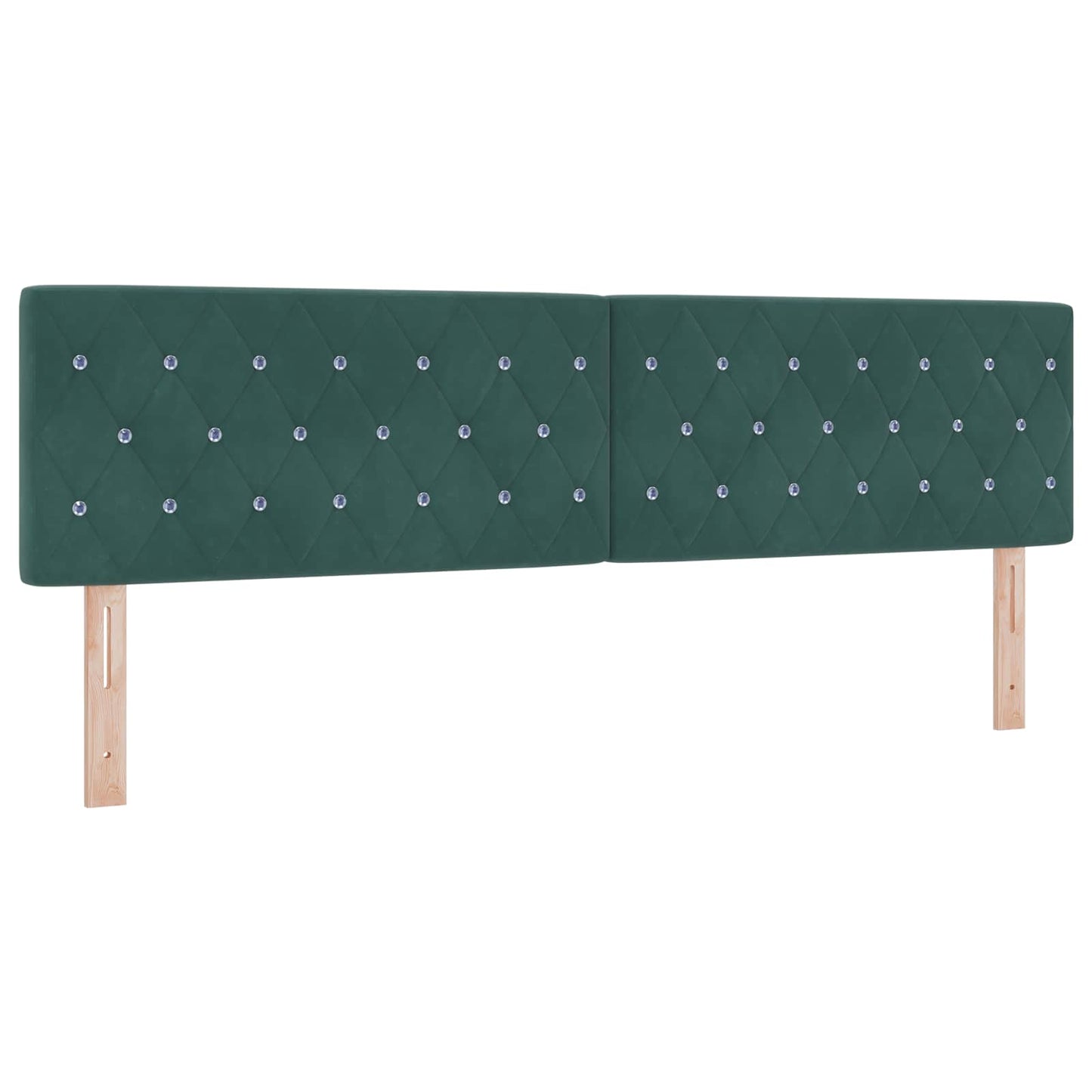 vidaXL Κρεβάτι Ottoman με στρώμα Σκούρο Πράσινο 180 x 200 cm Βελούδο
