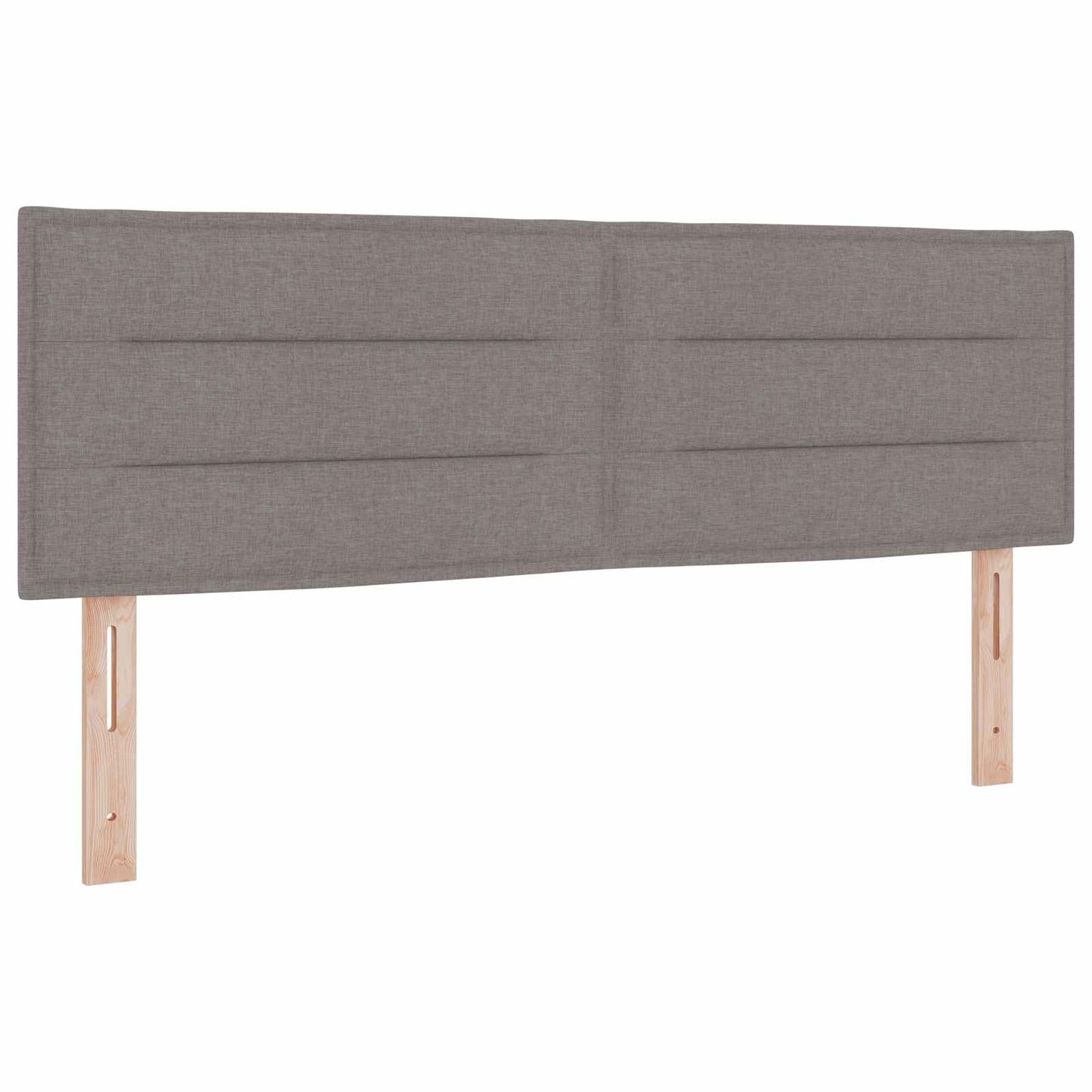 vidaXL Κρεβάτι Ottoman με Στρώμα και LED Taupe 140 x 190 cm Ύφασμα