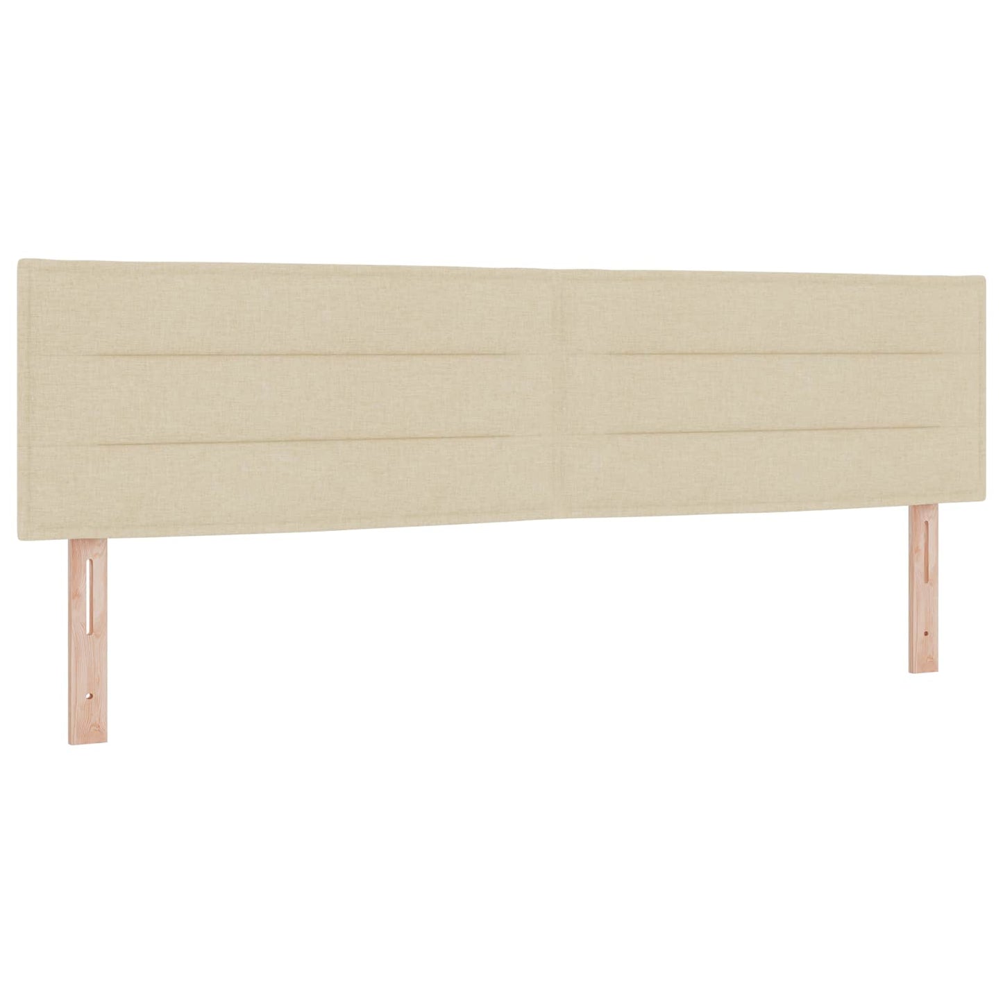 vidaXL Κρεβάτι Ottoman με Στρώμα και LED Κρεμ 180 x 200 cm Ύφασμα
