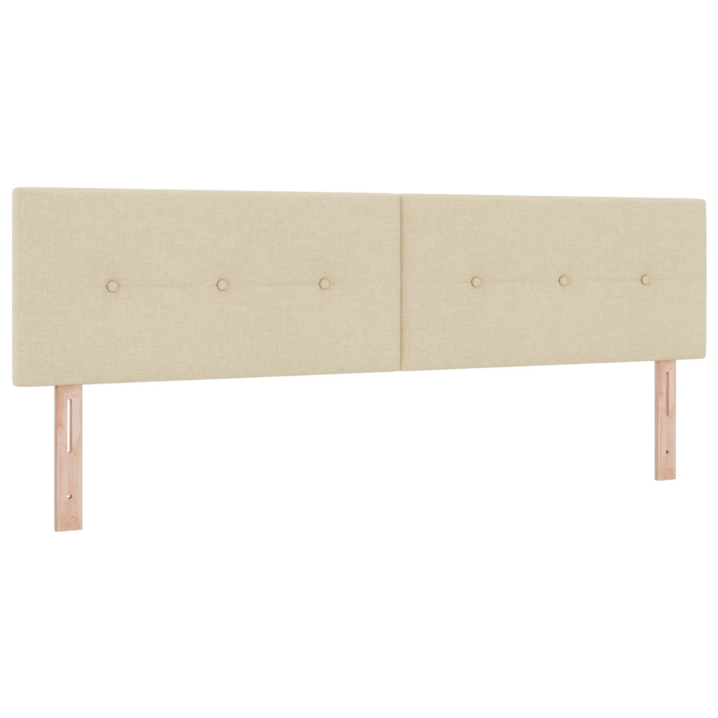 vidaXL Κρεβάτι Ottoman με Στρώμα και LED Κρεμ 180 x 200 cm Ύφασμα