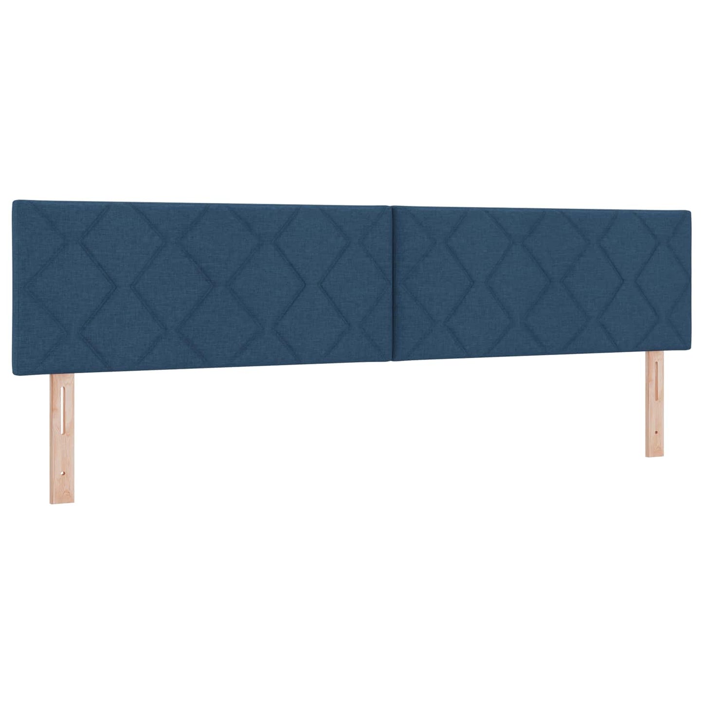 vidaXL Κρεβάτι Ottoman με Στρώμα και LED Μπλε 200 x 200 cm Ύφασμα