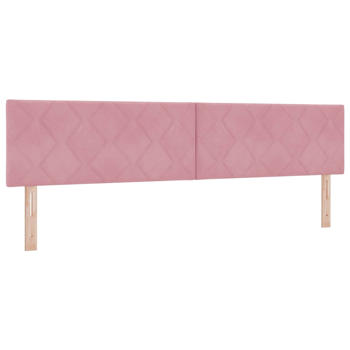vidaXL Κρεβάτι Ottoman με Στρώμα και LED Ροζ 200 x 200 cm Βελούδο