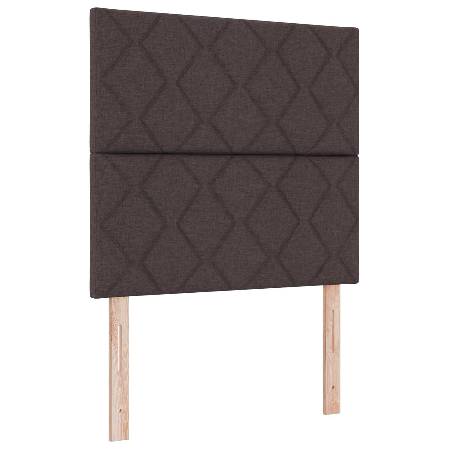 vidaXL Κρεβάτι Ottoman με στρώμα Σκούρο Καφέ 90 x 190 cm Ύφασμα