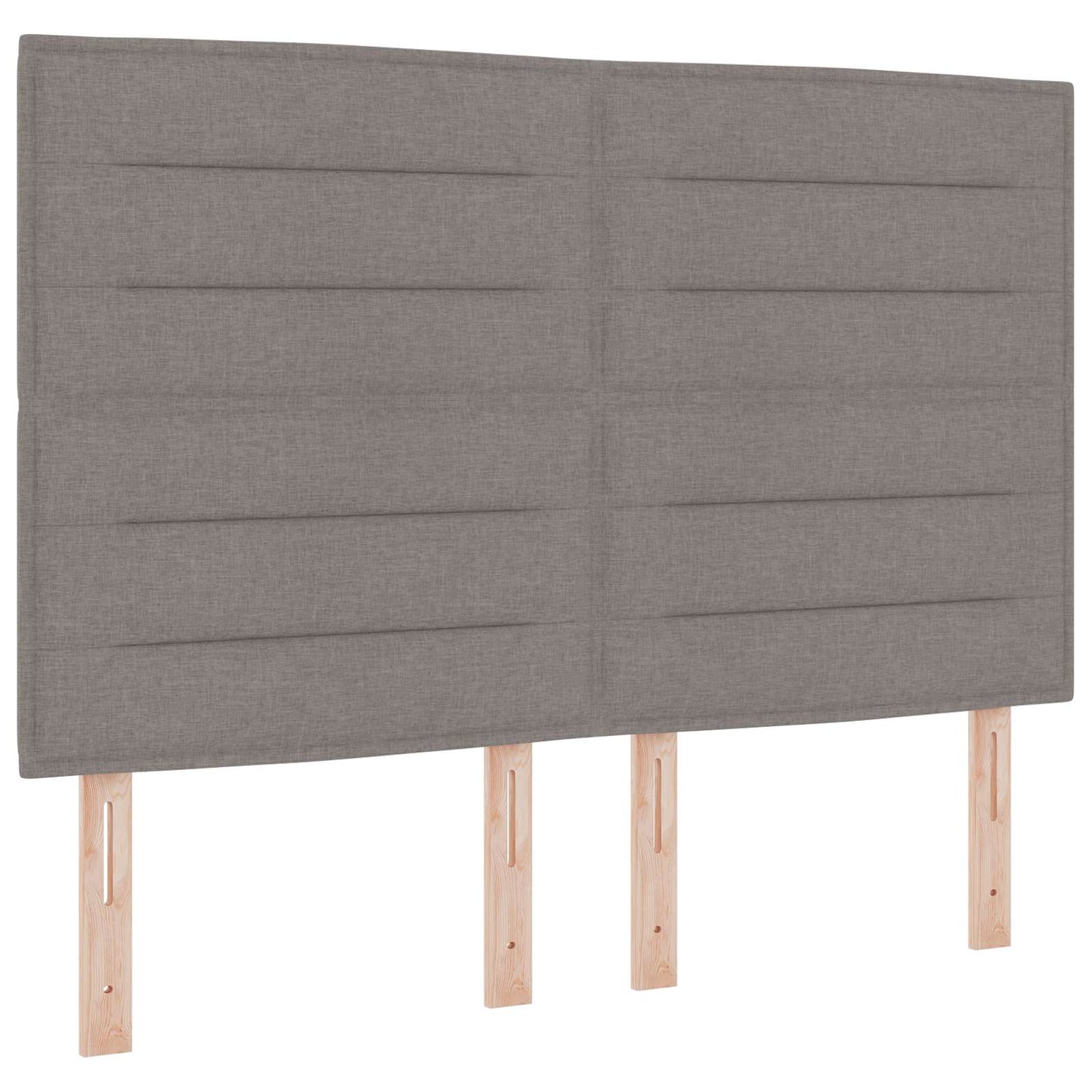 vidaXL Κρεβάτι Ottoman με Στρώμα και LED Taupe 140 x 190 cm Ύφασμα