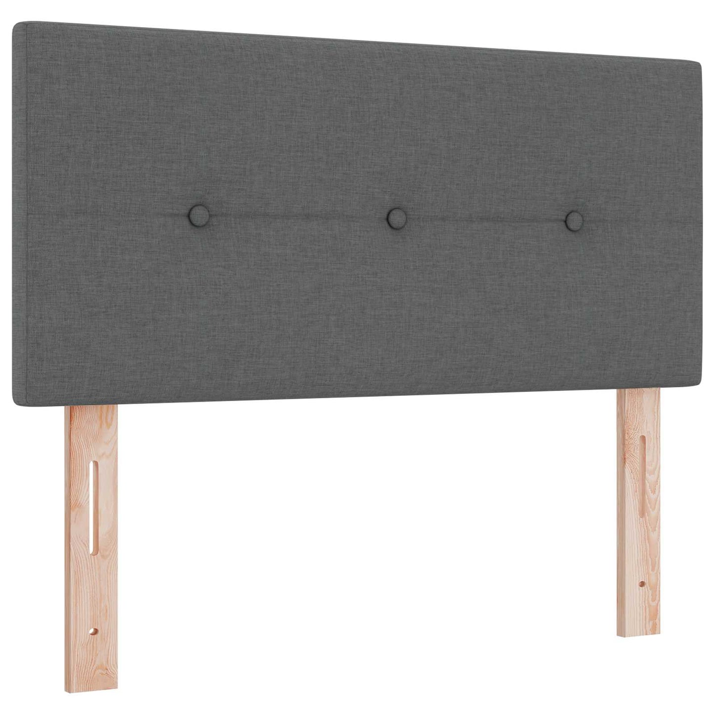 vidaXL Κρεβάτι Ottoman με Στρώμα και LED Σκούρο Γκρι 120 x 190 cm