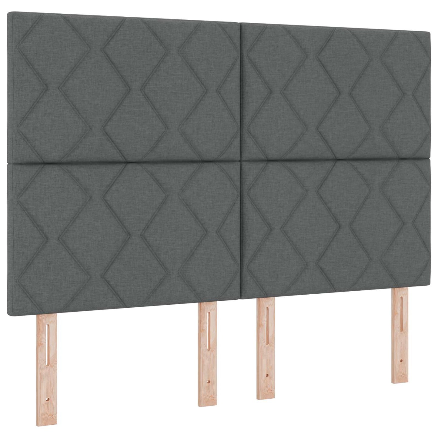 vidaXL Κρεβάτι Ottoman με Στρώμα και LED Σκούρο Γκρι 140 x 190 cm