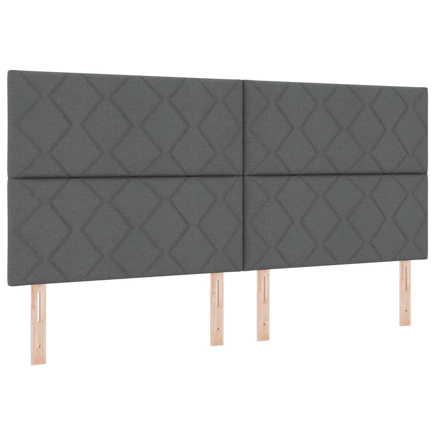 vidaXL Κρεβάτι Ottoman με Στρώμα και LED Σκούρο Γκρι 200 x 200 cm