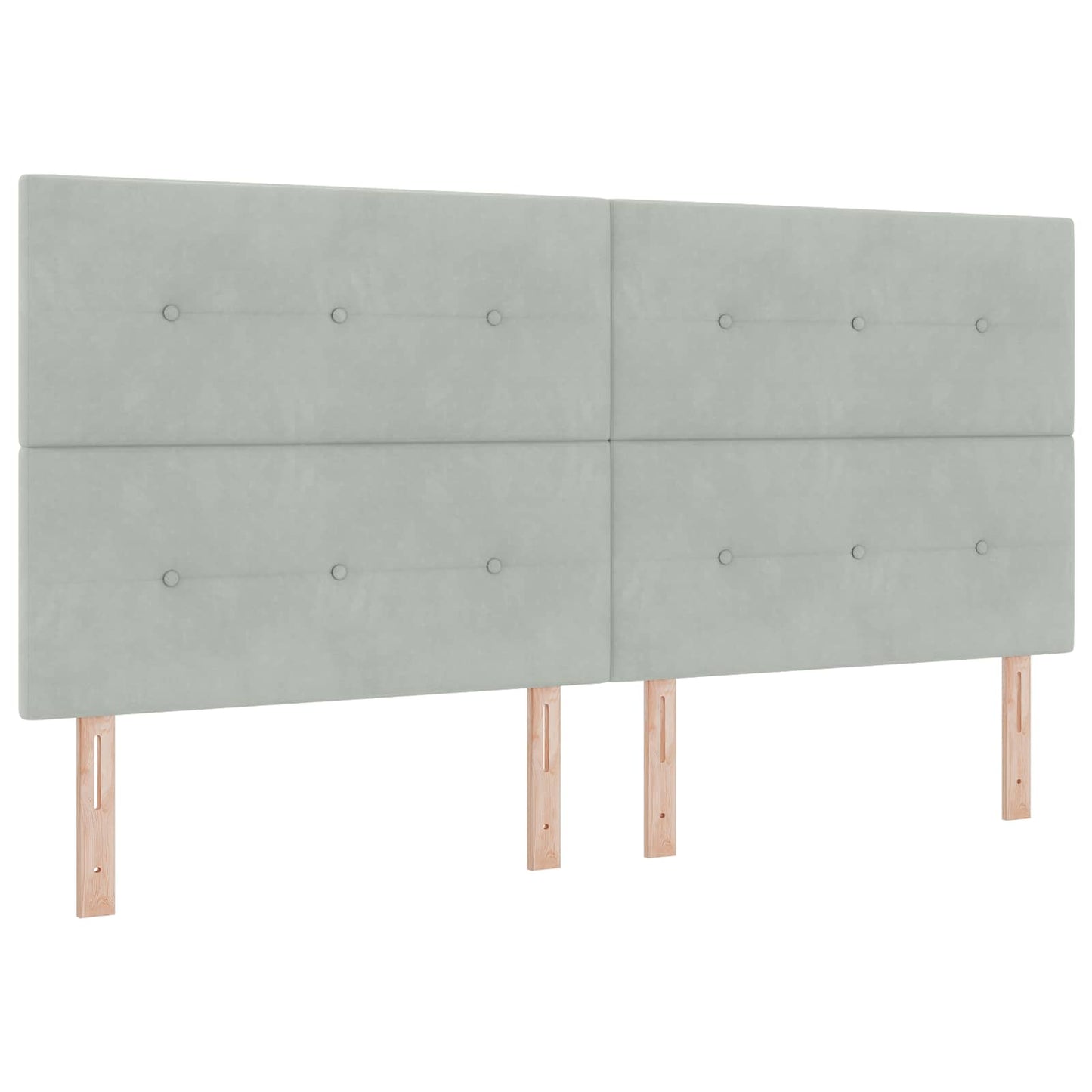 vidaXL Κρεβάτι Ottoman με Στρώμα και LED Ανοιχτό γκρι 200 x 200 cm