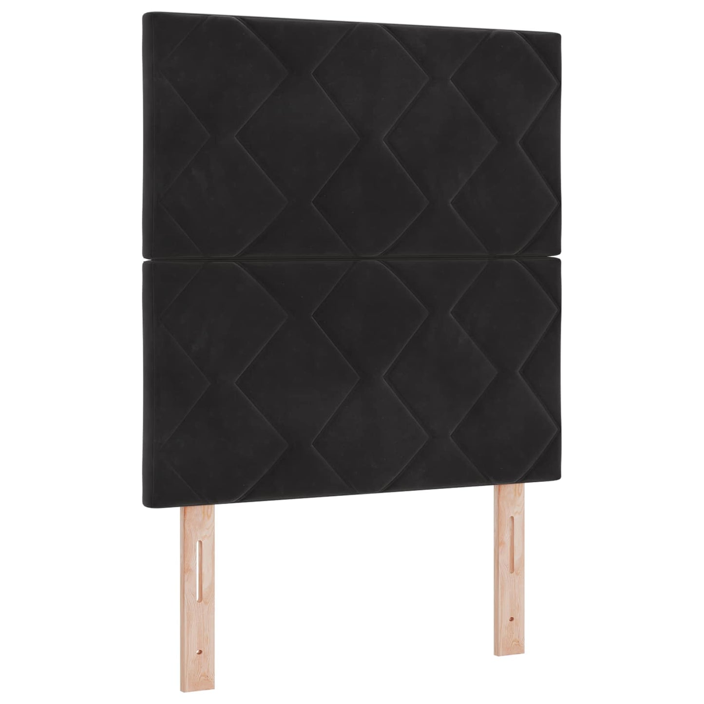 vidaXL Κρεβάτι Ottoman με Στρώμα και LED Μαύρο 80 x 200 cm Βελούδο