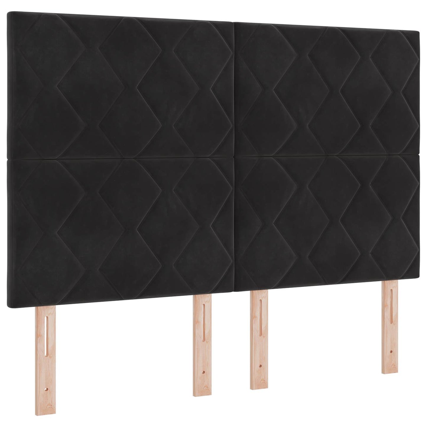 vidaXL Κρεβάτι Ottoman με Στρώμα και LED Μαύρο 140 x 200 cm Βελούδο