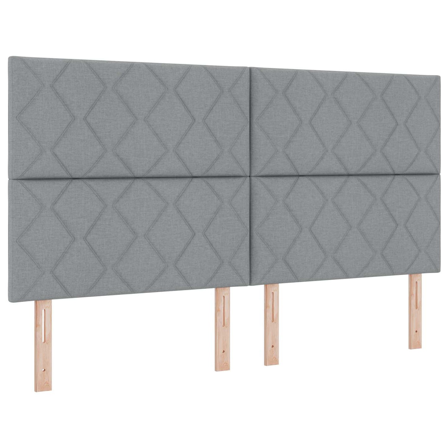 vidaXL Κρεβάτι Ottoman με Στρώμα και LED Ανοιχτό γκρι 180 x 200 cm