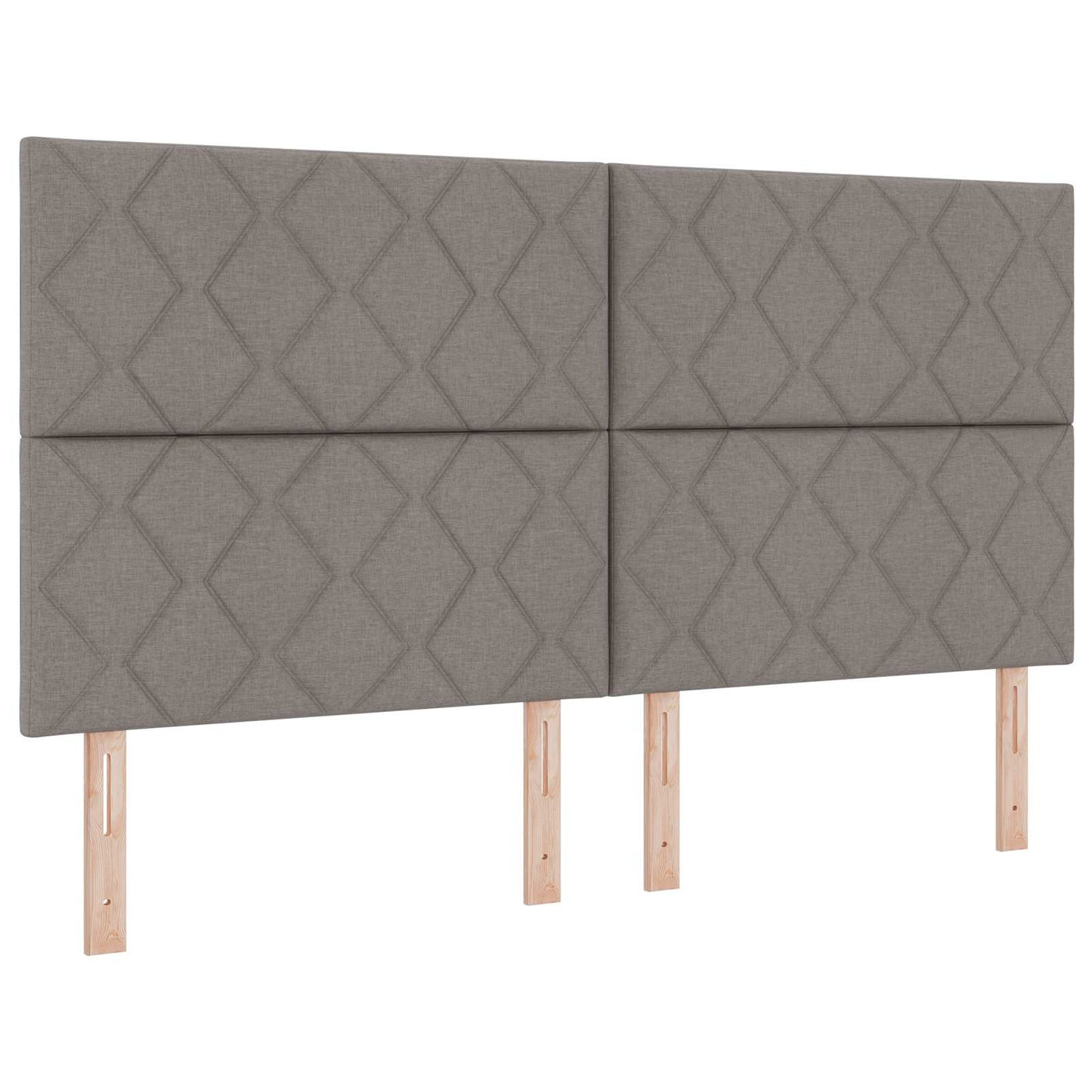vidaXL Κρεβάτι Ottoman με Στρώμα και LED Taupe 180 x 200 cm Ύφασμα
