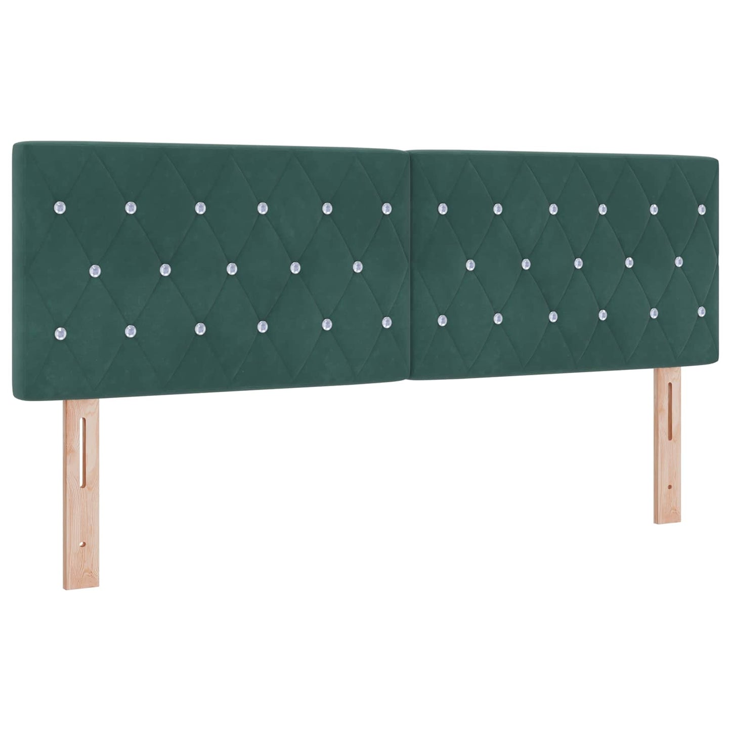 vidaXL Κρεβάτι Αποθήκης Σκούρο Πράσινο 140 x 200 cm Βελούδο