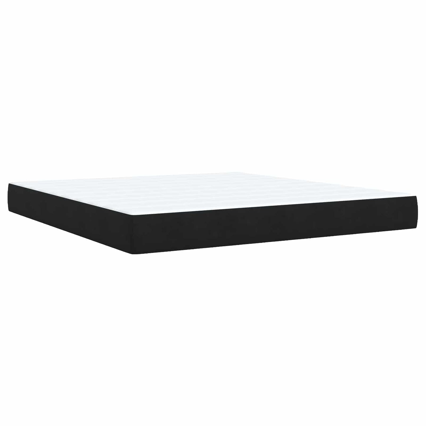vidaXL Κρεβάτι Αποθήκης με κεφαλάρι Μαύρο 180 x 200 cm Βελούδο