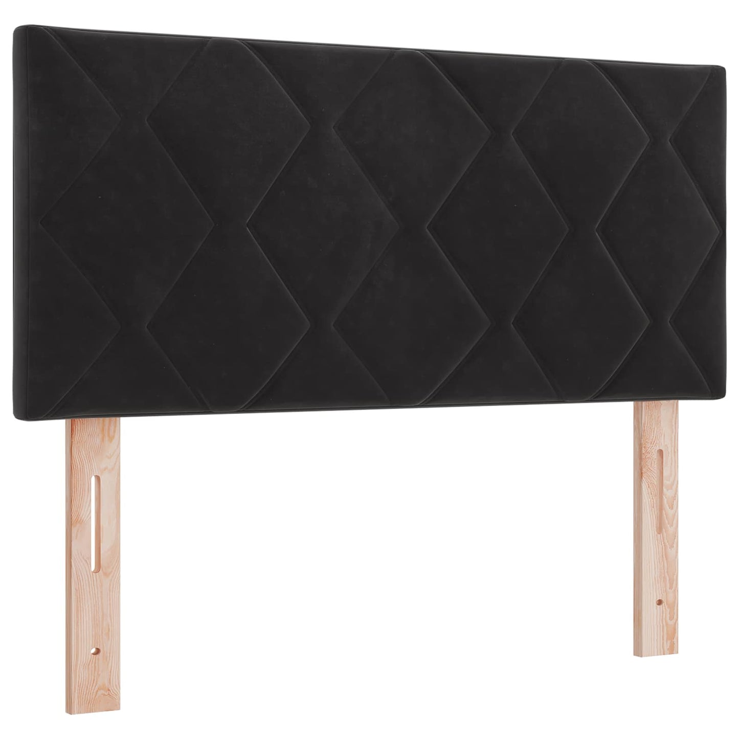 vidaXL Κρεβάτι Αποθήκης με κεφαλάρι Μαύρο 100 x 200 cm Βελούδο
