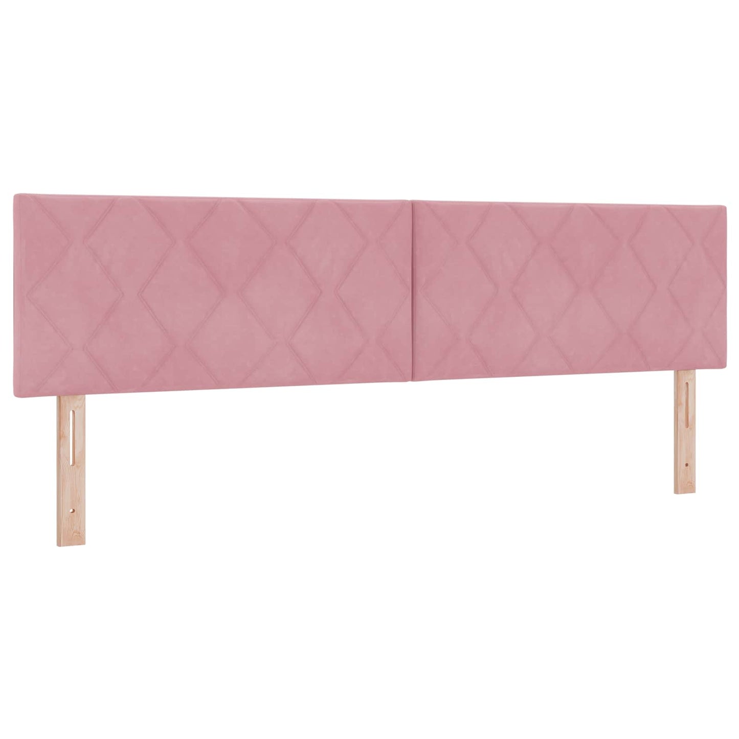 vidaXL Κρεβάτι Αποθήκης με κεφαλάρι Ροζ 180 x 200 cm Βελούδο