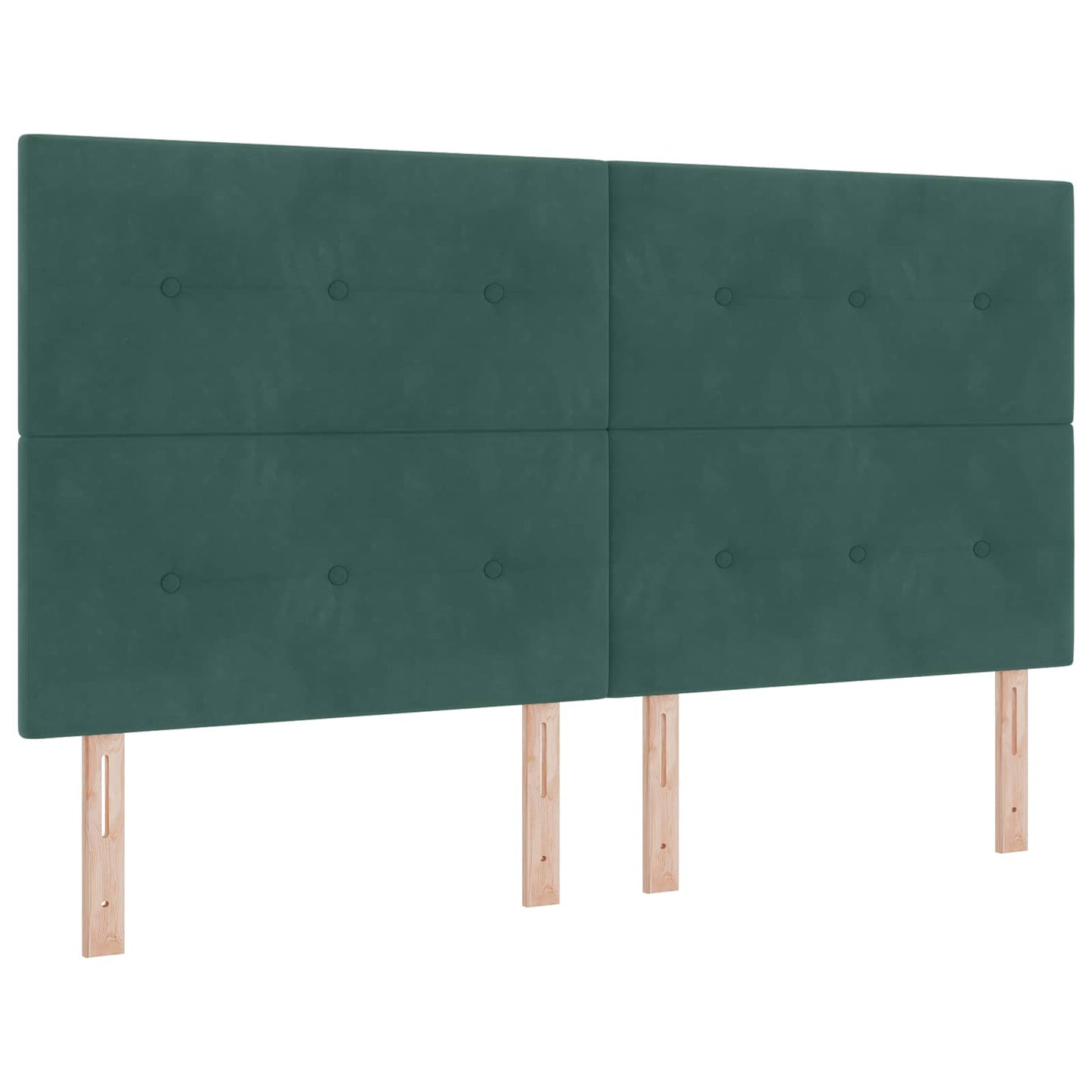 vidaXL Κρεβάτι Αποθήκης Σκούρο Πράσινο 180 x 200 cm Βελούδο
