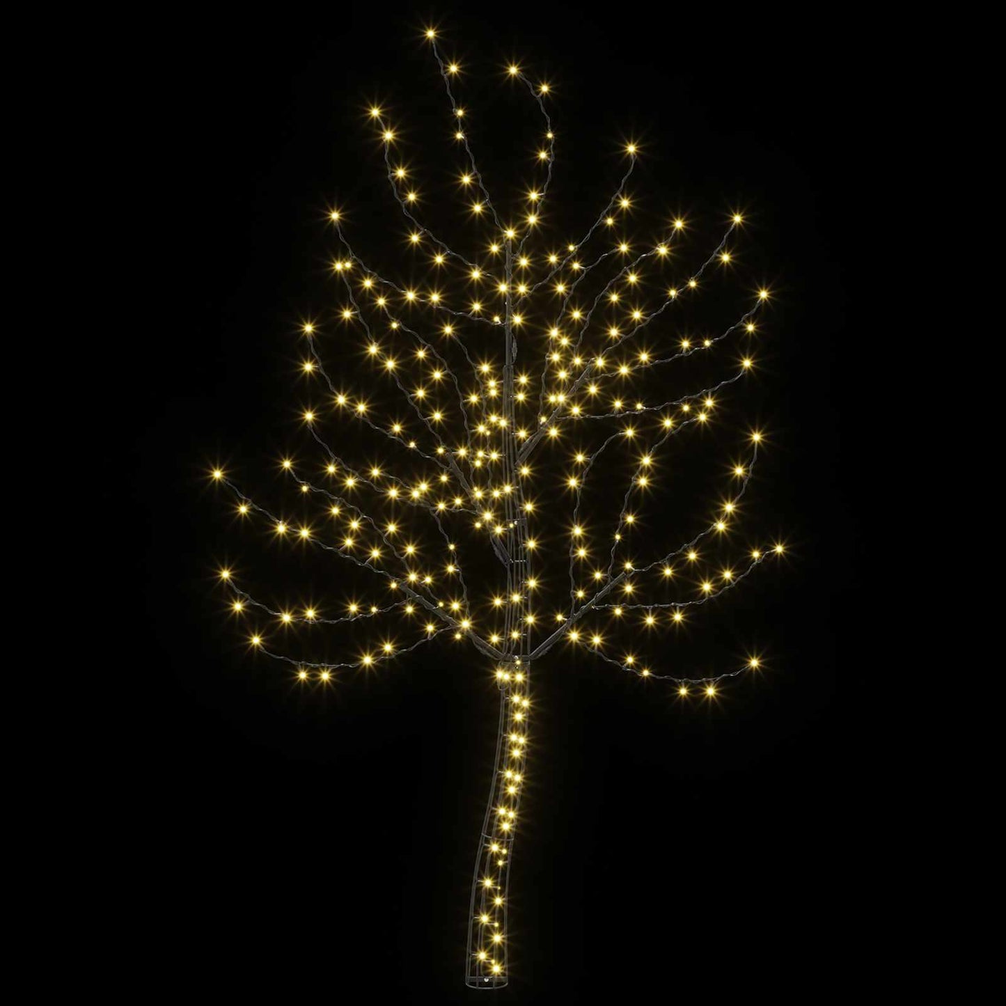vidaXL LED χριστουγεννιάτικο δέντρο τοίχου 180 εκ. 200 LED Θερμό λευκό