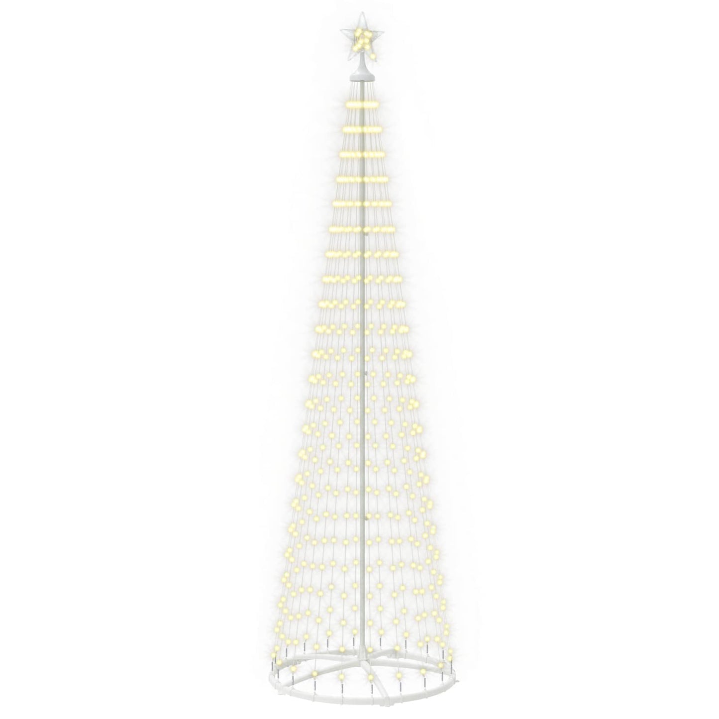 vidaXL Χριστουγεννιάτικο δέντρο κώνος LED 250 εκ. 470 LED Θερμό λευκό