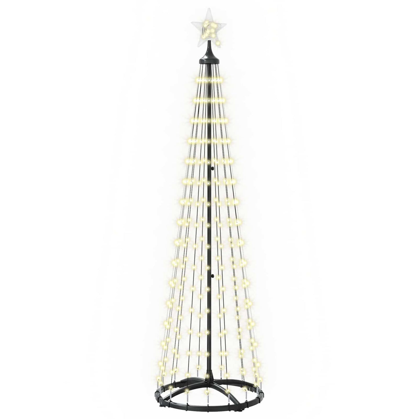 vidaXL Χριστουγεννιάτικο δέντρο κώνος LED 180 εκ. 250 LED Θερμό λευκό