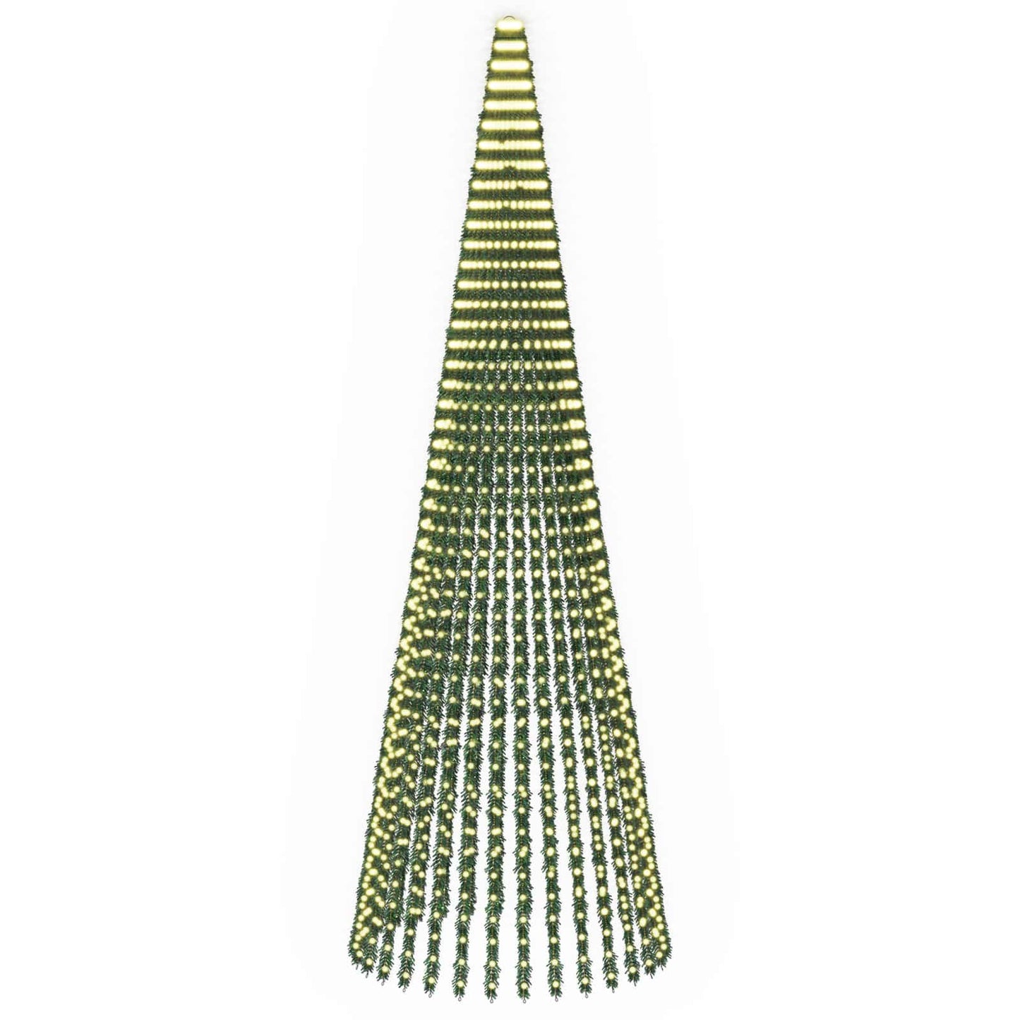 vidaXL LED Χριστουγεννιάτικο Δέντρο 470 εκ. 1504 LED Θερμό λευκό