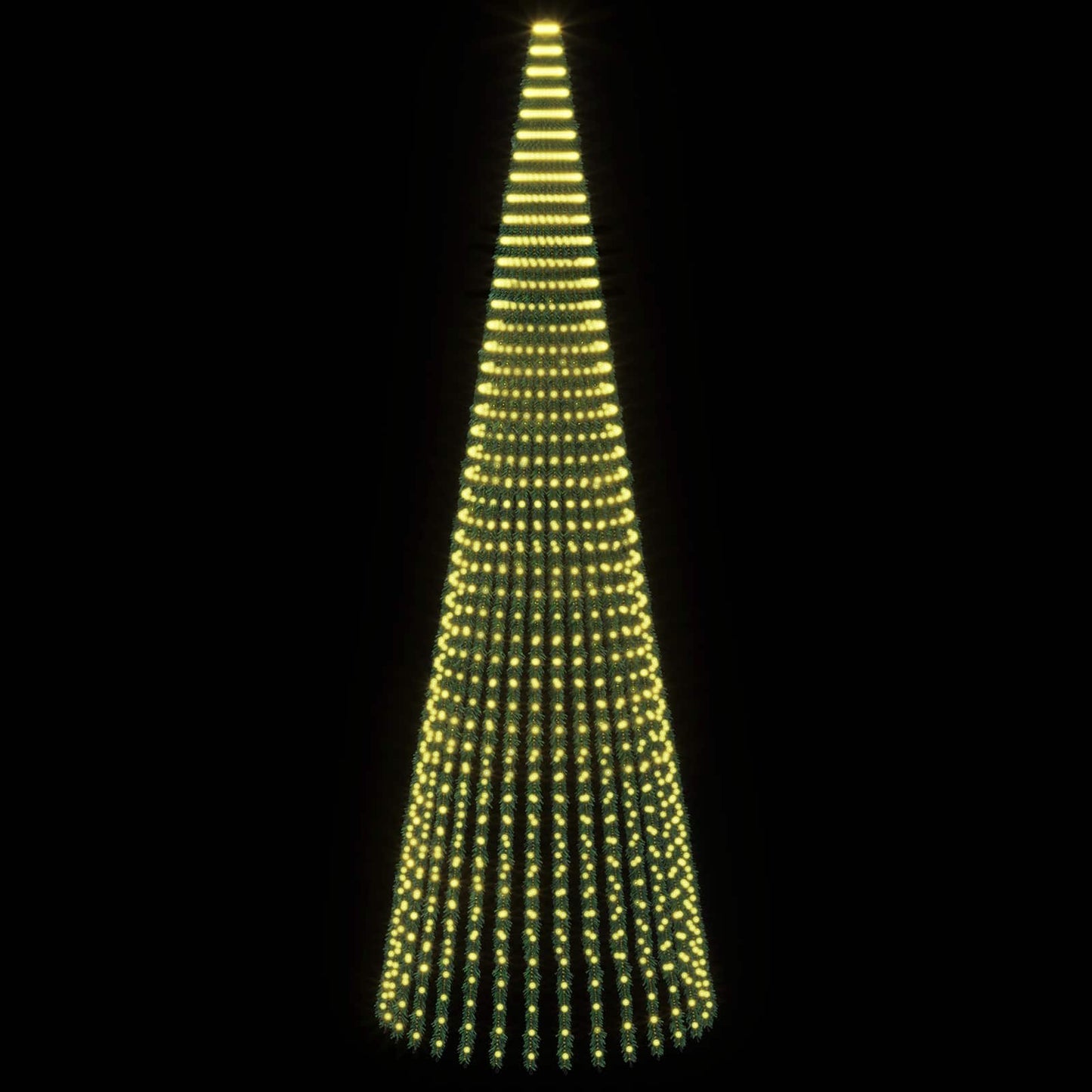 vidaXL LED Χριστουγεννιάτικο Δέντρο 470 εκ. 1504 LED Θερμό λευκό