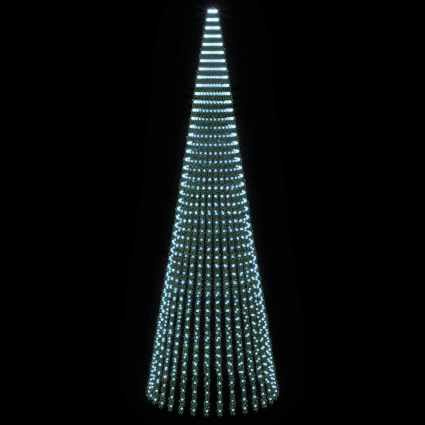 vidaXL LED Χριστουγεννιάτικο Δέντρο 470 εκ. 1504 LED Ψυχρό λευκό