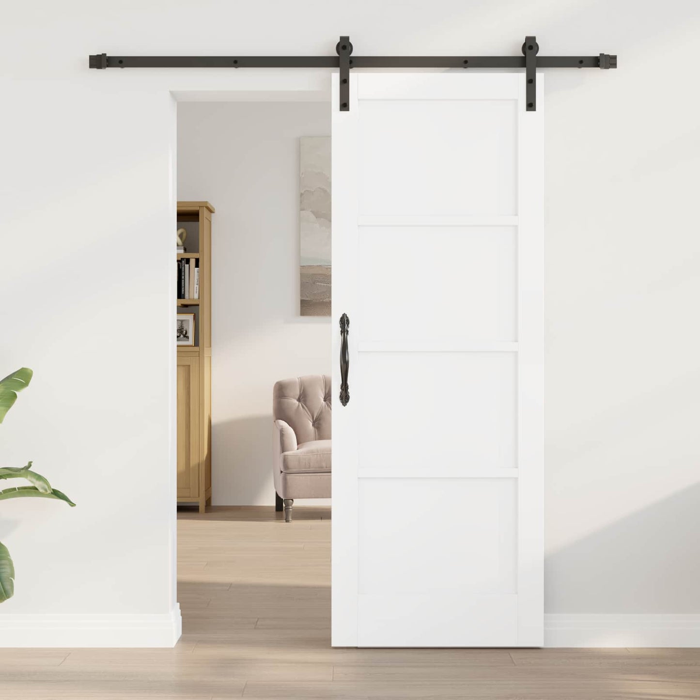 vidaXL Συρόμενη Πόρτα 73,5 x 198,5 cm Επεξεργασμένο Ξύλο