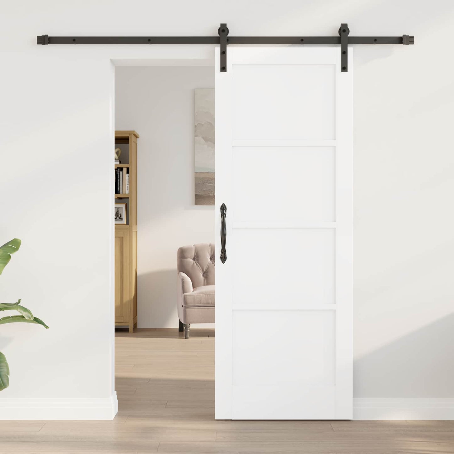 vidaXL Συρόμενη Πόρτα 73,5 x 198,5 cm Επεξεργασμένο Ξύλο