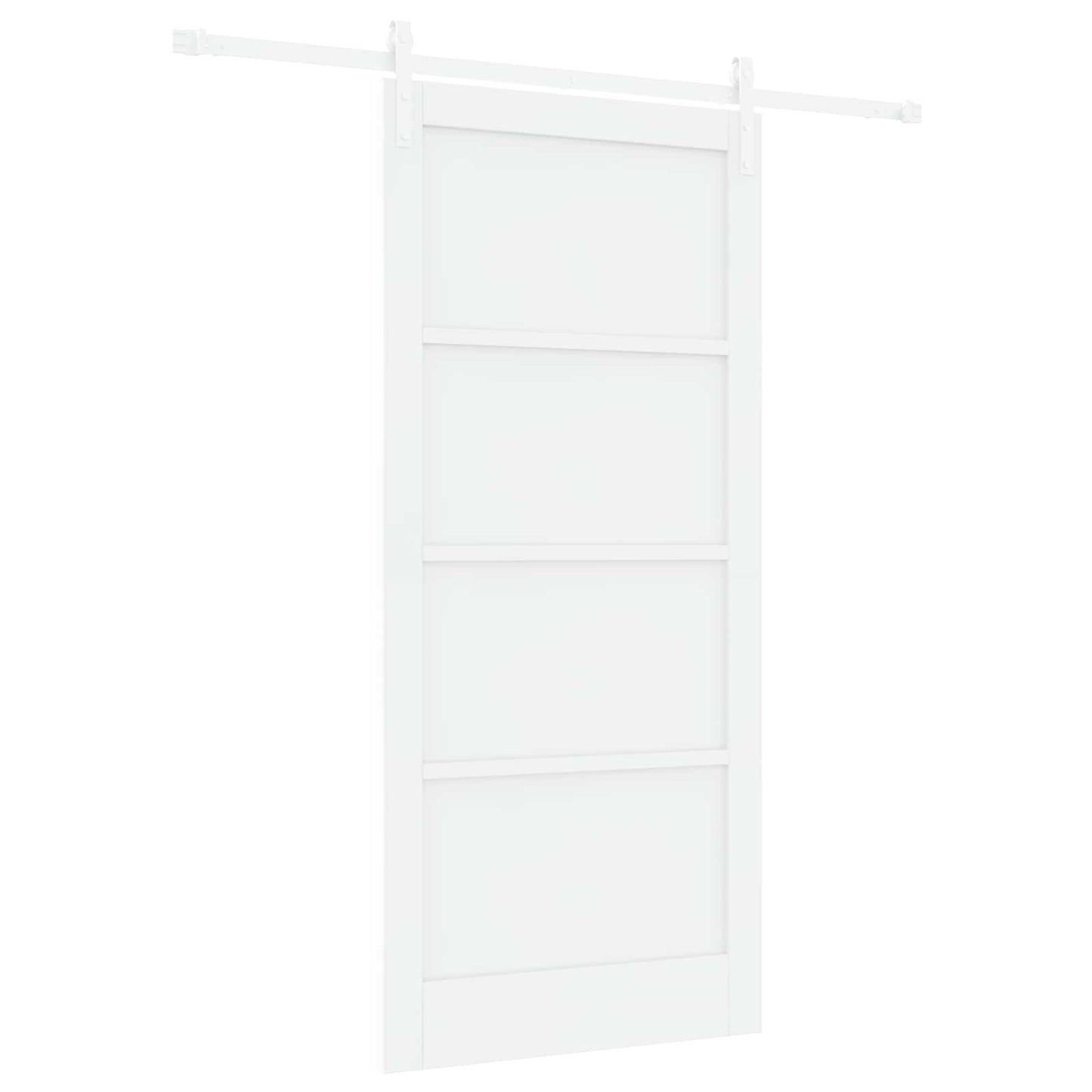vidaXL Συρόμενη Πόρτα 93 x 202 cm Επεξεργασμένο Ξύλο Λευκό