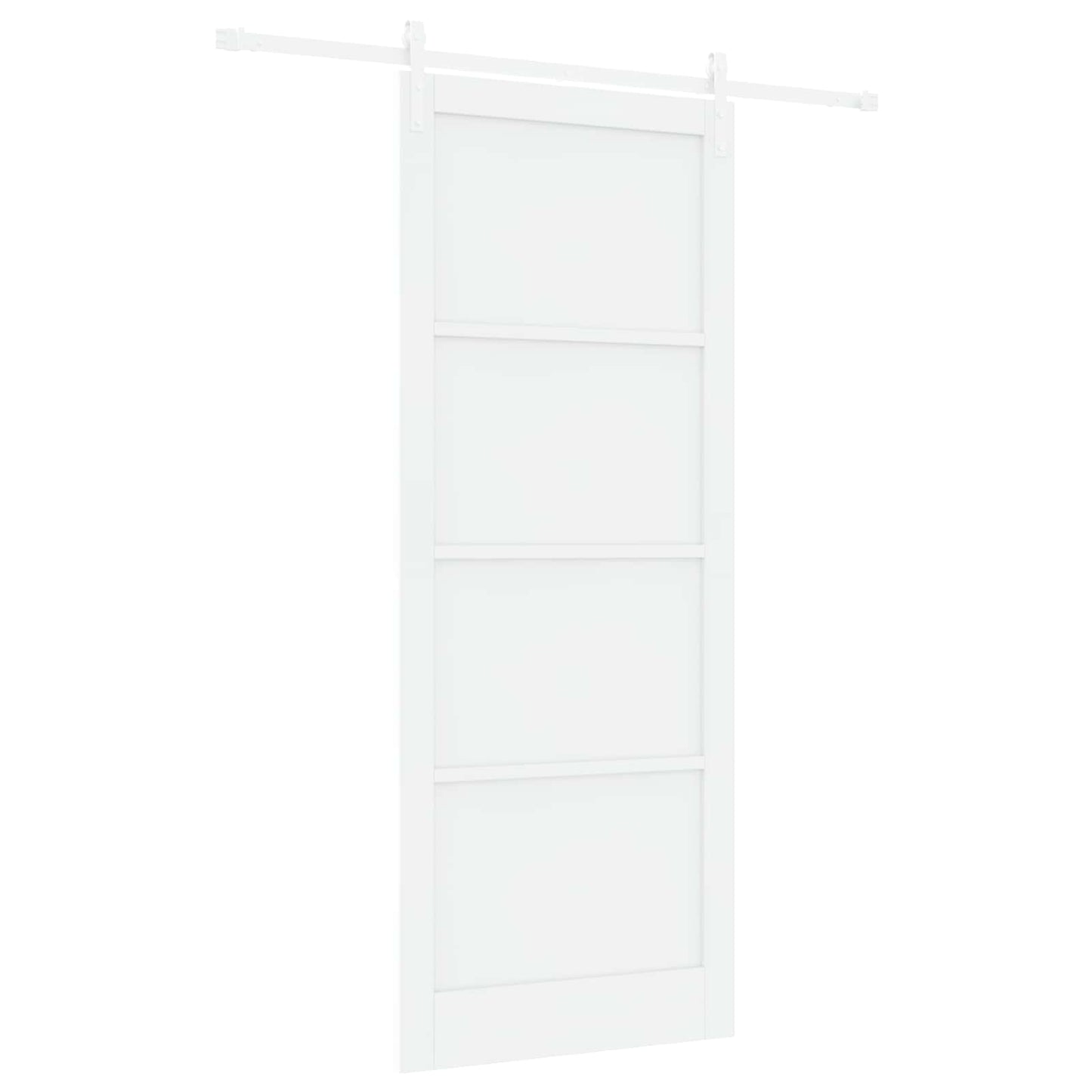 vidaXL Συρόμενη Πόρτα 93 x 232 cm Επεξεργασμένο Ξύλο Λευκό