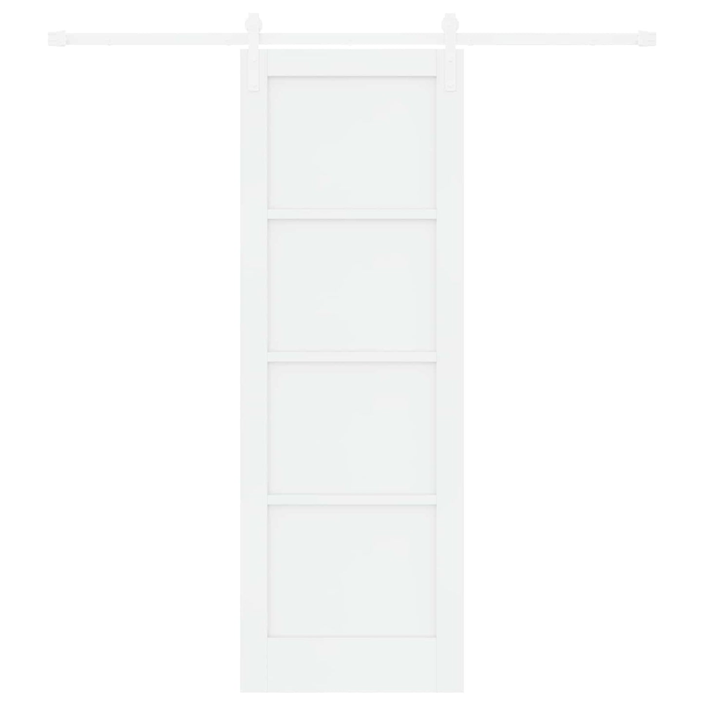 vidaXL Συρόμενη Πόρτα 73,5 x 211 cm Επεξεργασμένο Ξύλο Λευκό