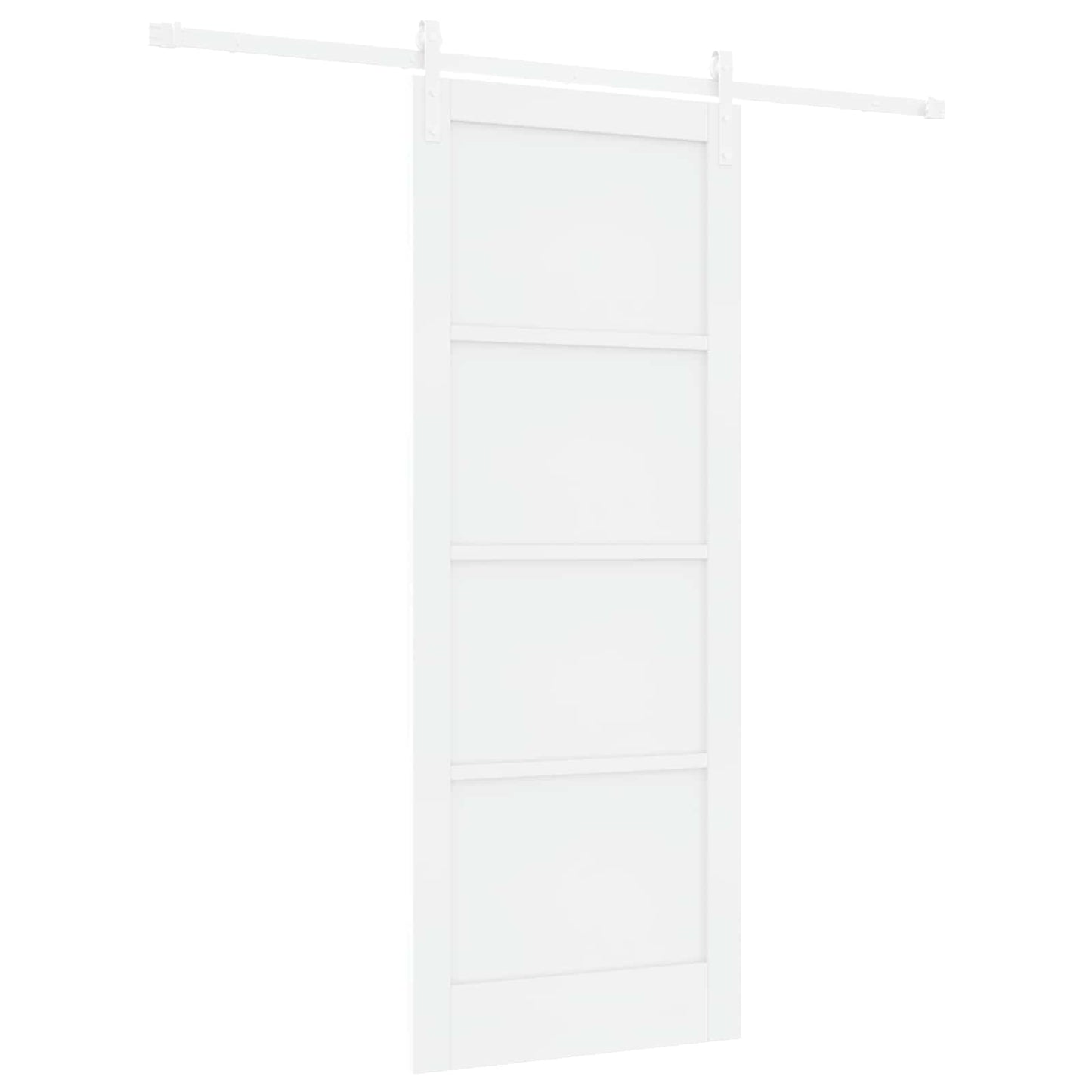 vidaXL Συρόμενη Πόρτα 83 x 211 cm Επεξεργασμένο Ξύλο Λευκό