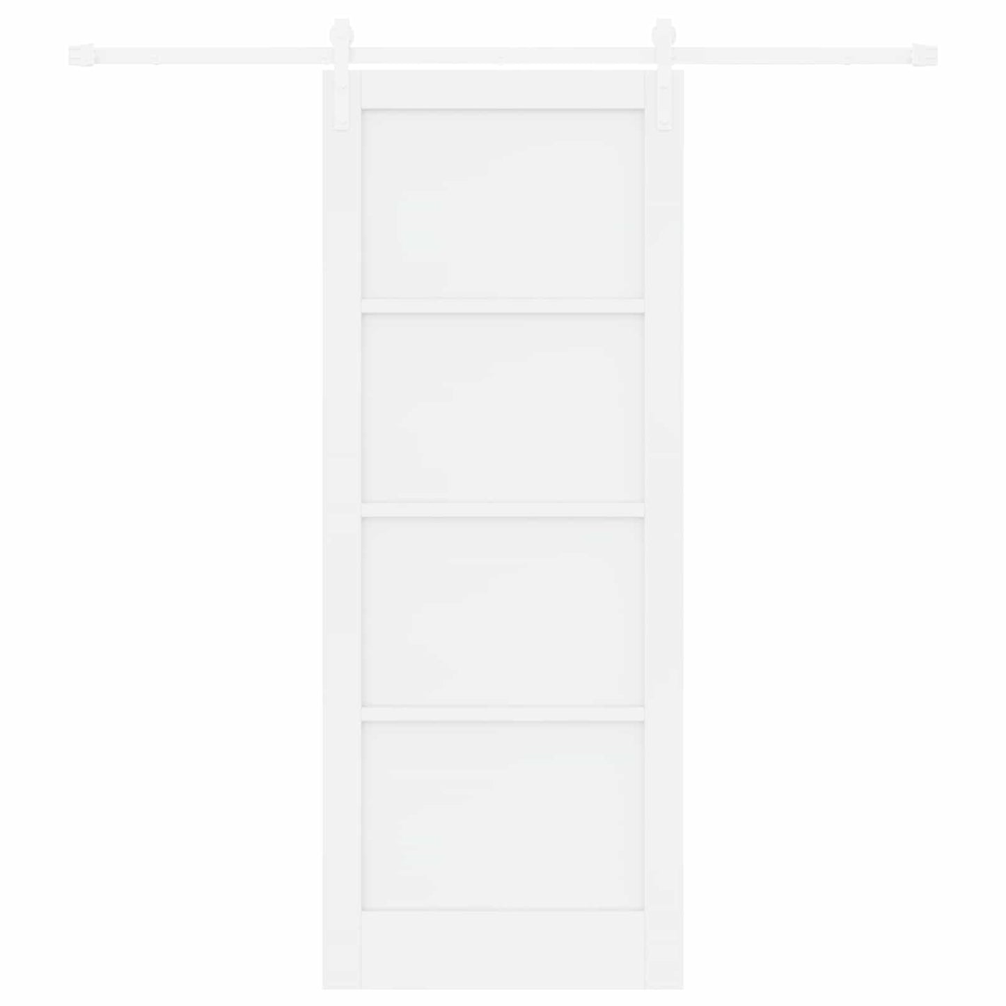 vidaXL Συρόμενη Πόρτα 83 x 211 cm Επεξεργασμένο Ξύλο Λευκό