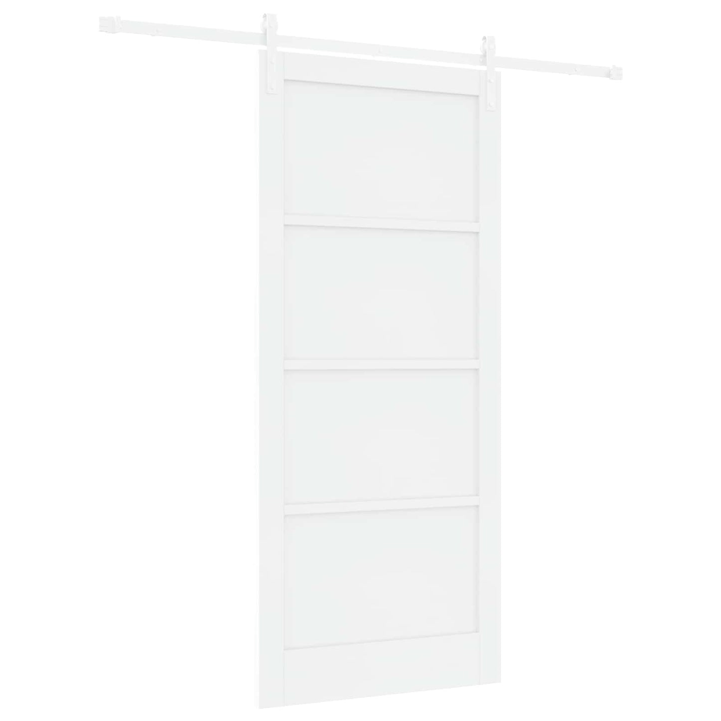 vidaXL Συρόμενη Πόρτα 93 x 211 cm Επεξεργασμένο Ξύλο Λευκό