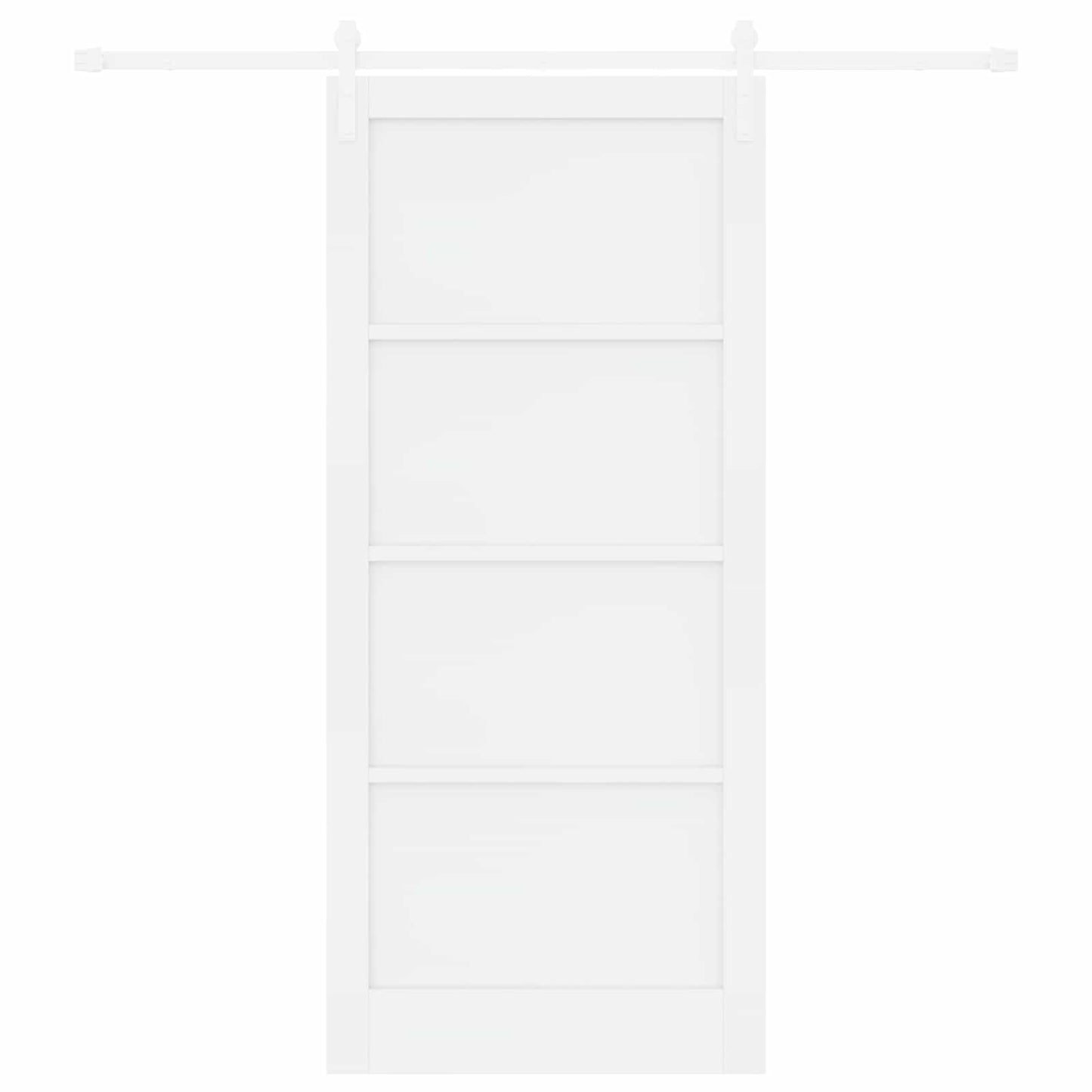 vidaXL Συρόμενη Πόρτα 93 x 211 cm Επεξεργασμένο Ξύλο Λευκό