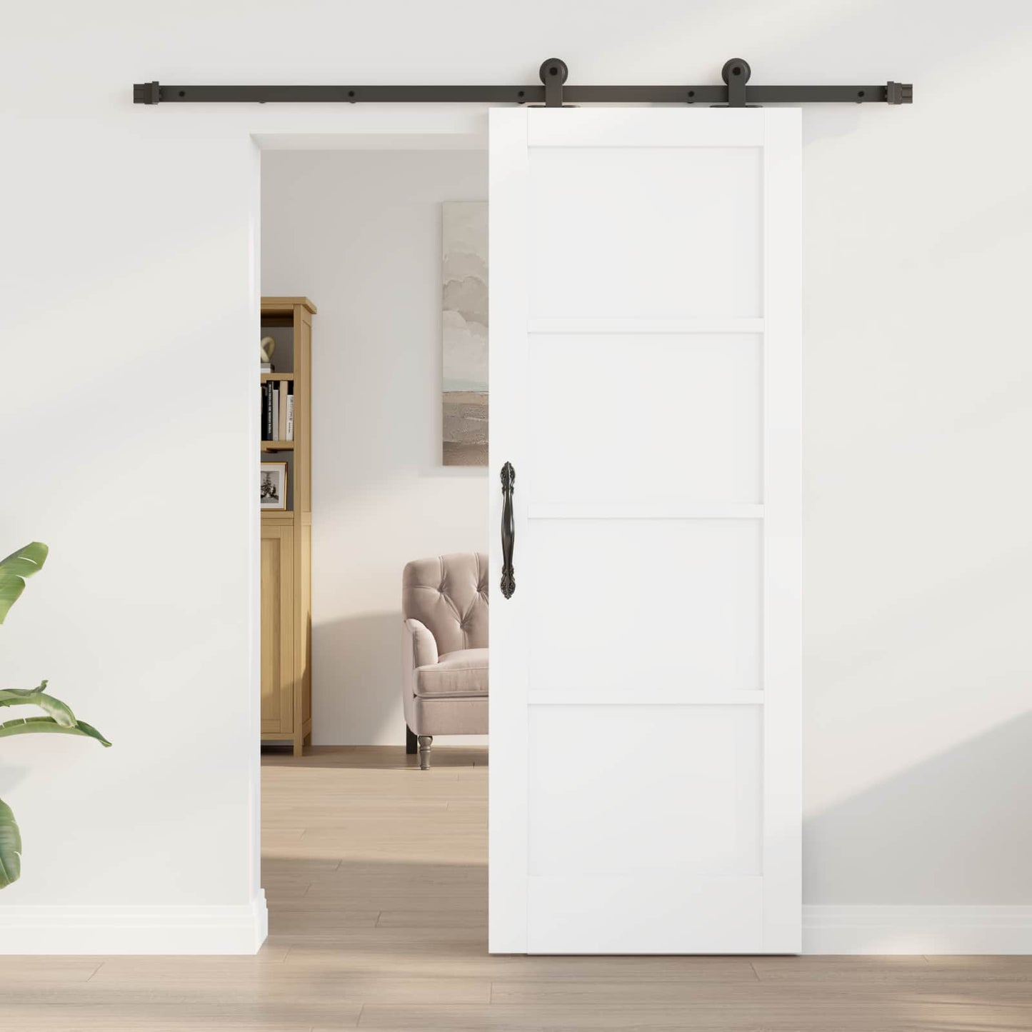 vidaXL Συρόμενη Πόρτα 73,5 x 198,5 cm Επεξεργασμένο Ξύλο
