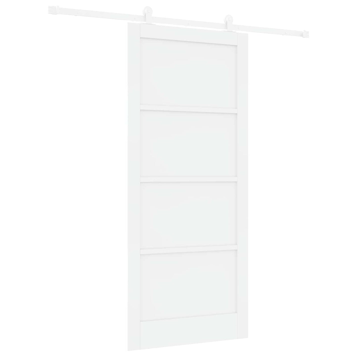 vidaXL Συρόμενη Πόρτα 93 x 211 cm Επεξεργασμένο Ξύλο Λευκό