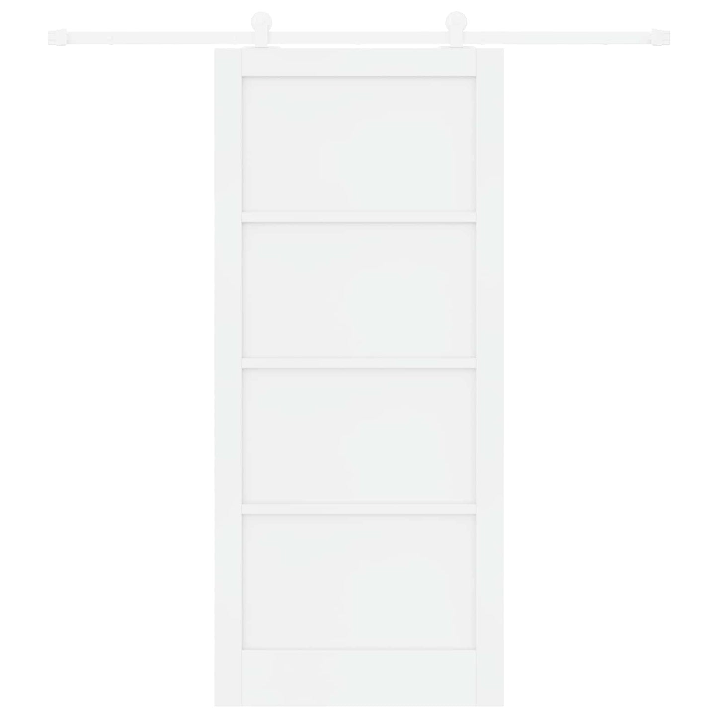 vidaXL Συρόμενη Πόρτα 93 x 211 cm Επεξεργασμένο Ξύλο Λευκό