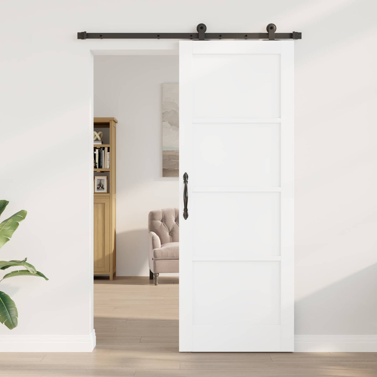 vidaXL Συρόμενη Πόρτα ORKDAL 78 x 211 cm Επεξεργασμένο Ξύλο