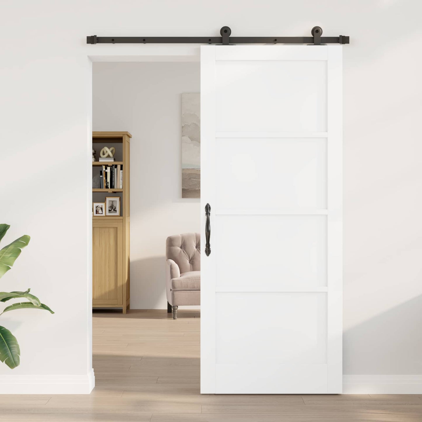 vidaXL Συρόμενη Πόρτα ORKDAL 86 x 211 cm Επεξεργασμένο Ξύλο