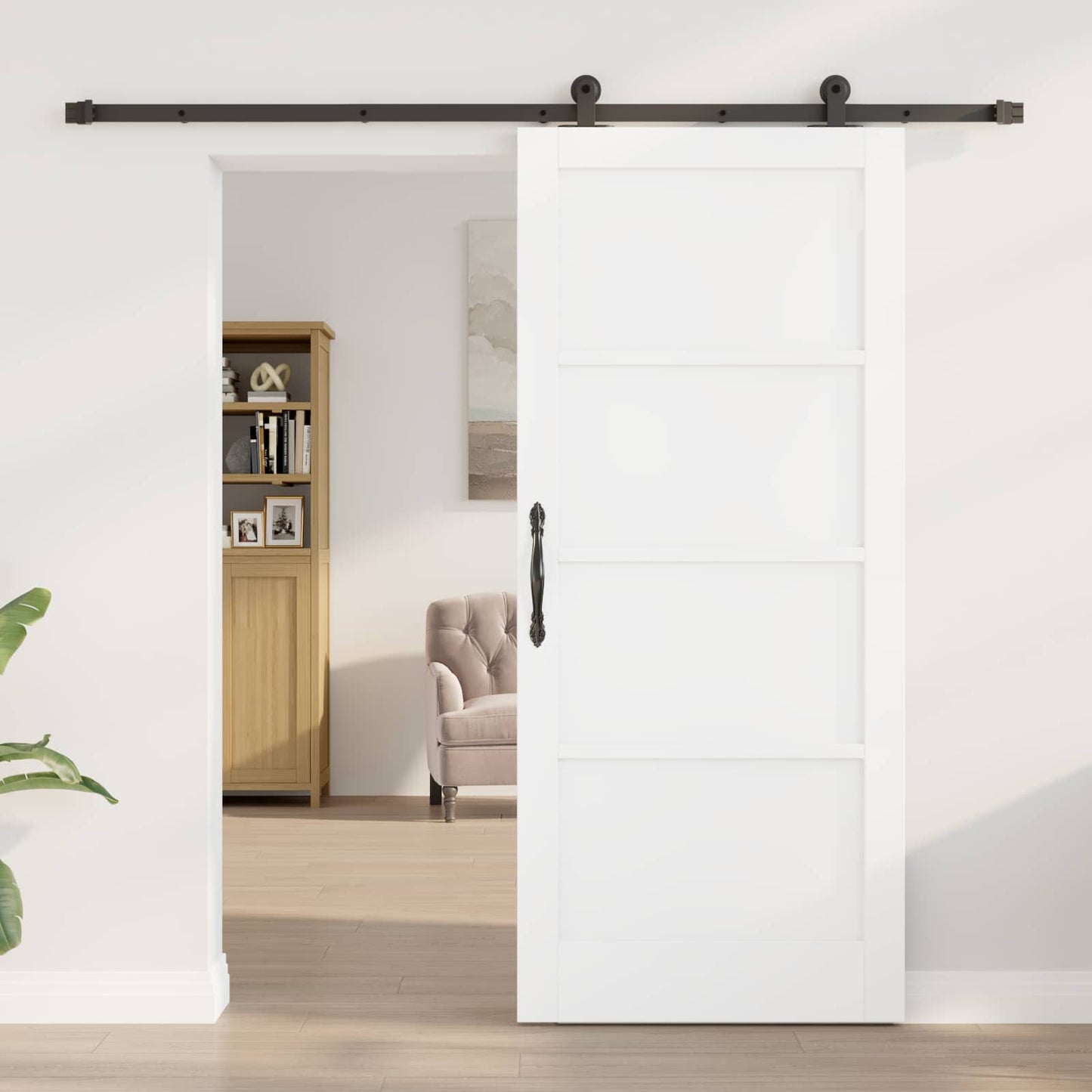 vidaXL Συρόμενη Πόρτα ORKDAL 86 x 198,5 cm Επεξεργασμένο Ξύλο