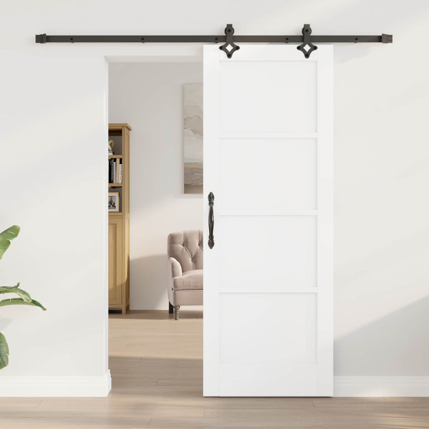 vidaXL Συρόμενη Πόρτα 73,5 x 198,5 cm Επεξεργασμένο Ξύλο