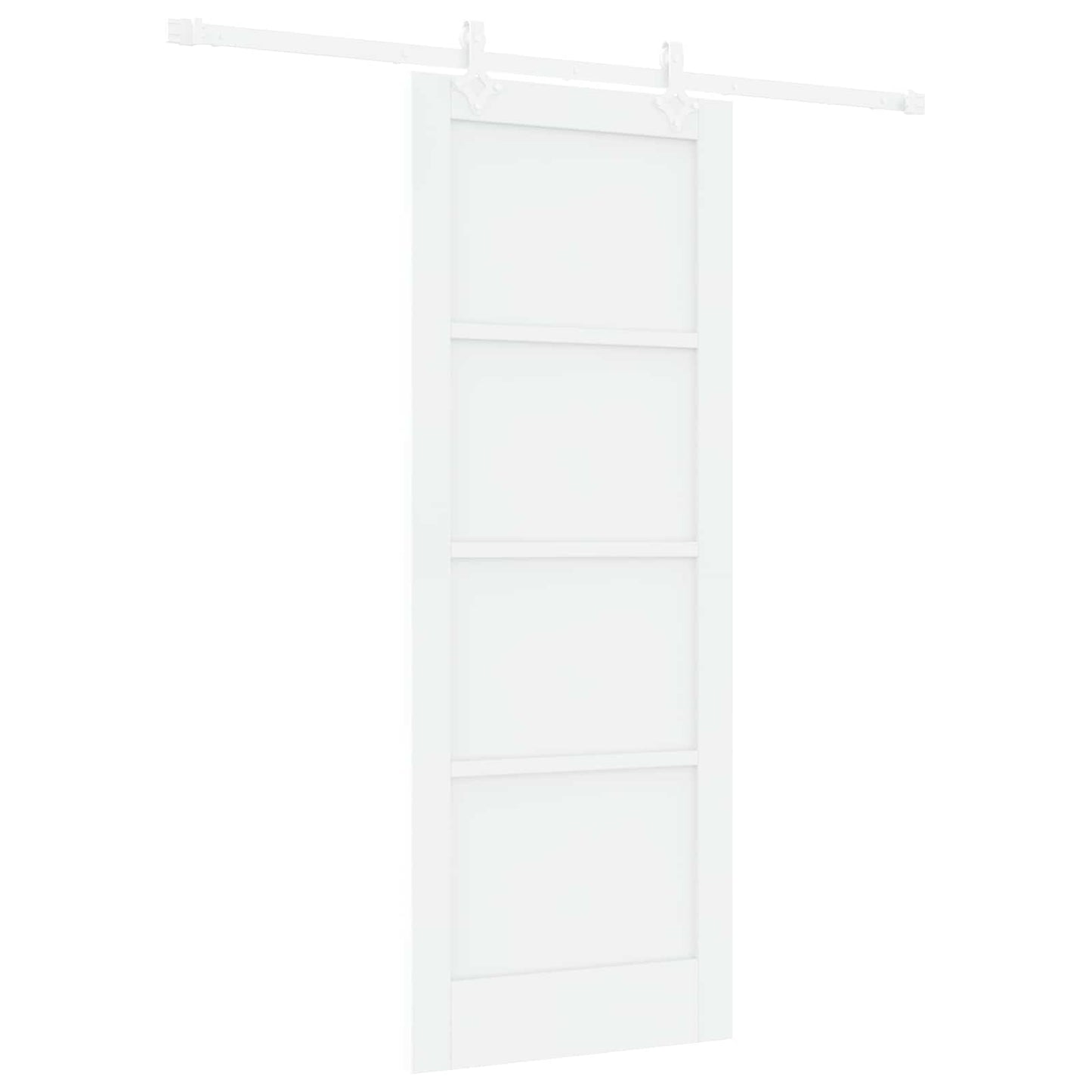 vidaXL Συρόμενη Πόρτα 78 x 202 cm Επεξεργασμένο Ξύλο Λευκό