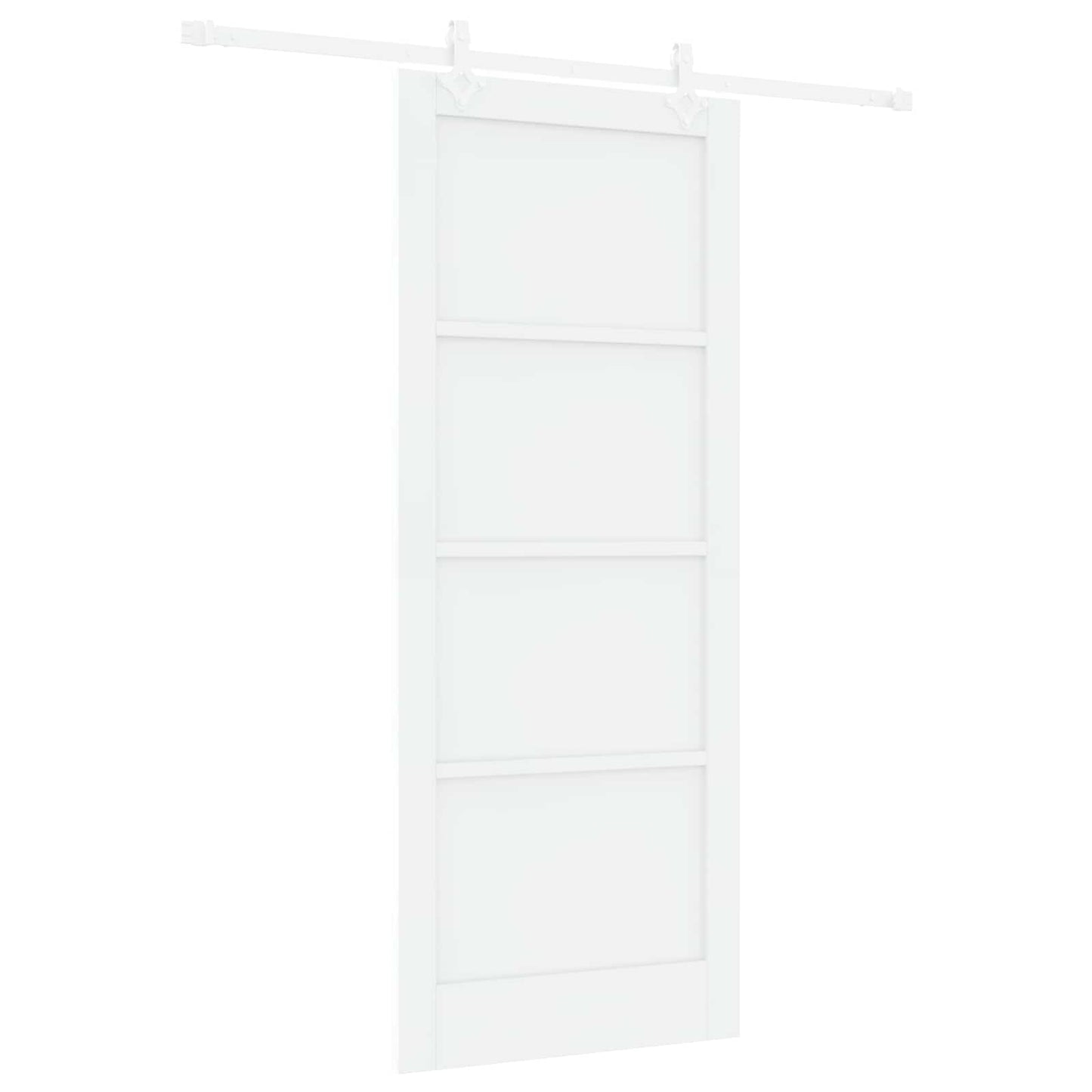 vidaXL Συρόμενη Πόρτα 86 x 211 cm Επεξεργασμένο Ξύλο Λευκό
