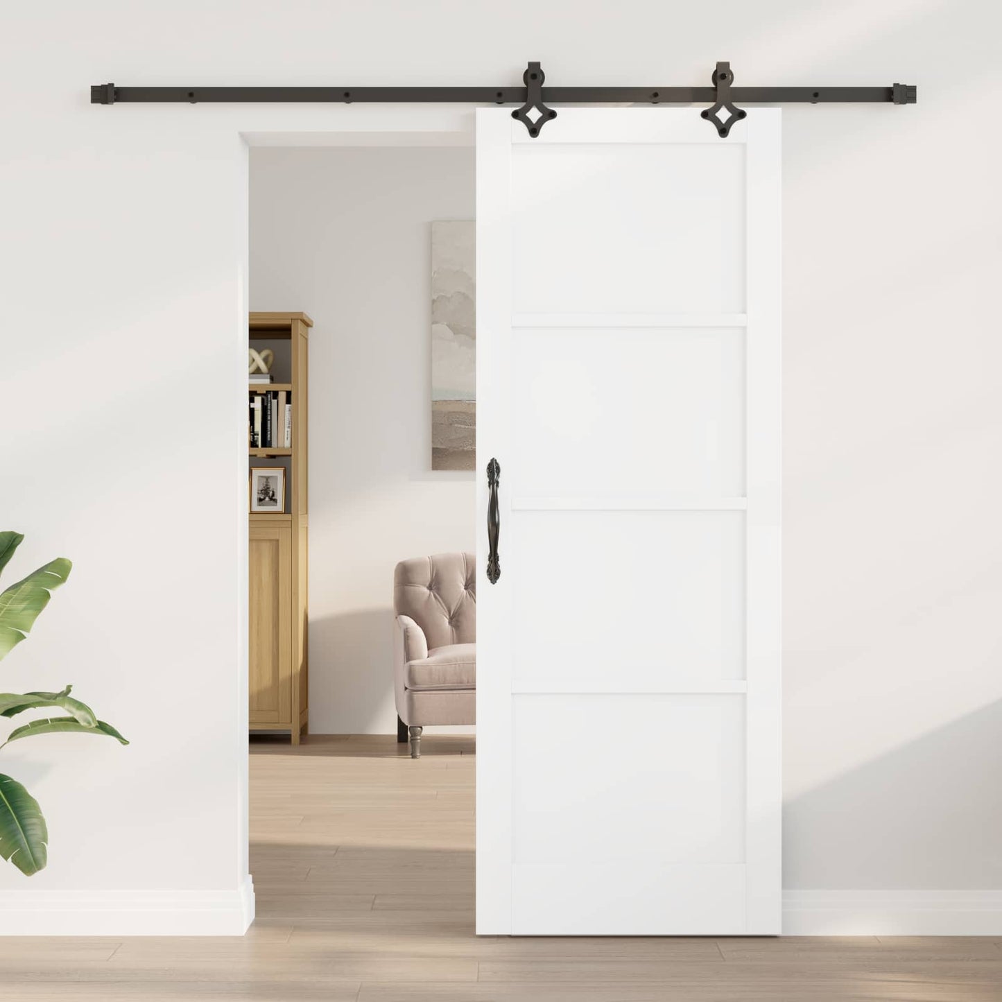 vidaXL Συρόμενη Πόρτα ORKDAL 78 x 211 cm Επεξεργασμένο Ξύλο
