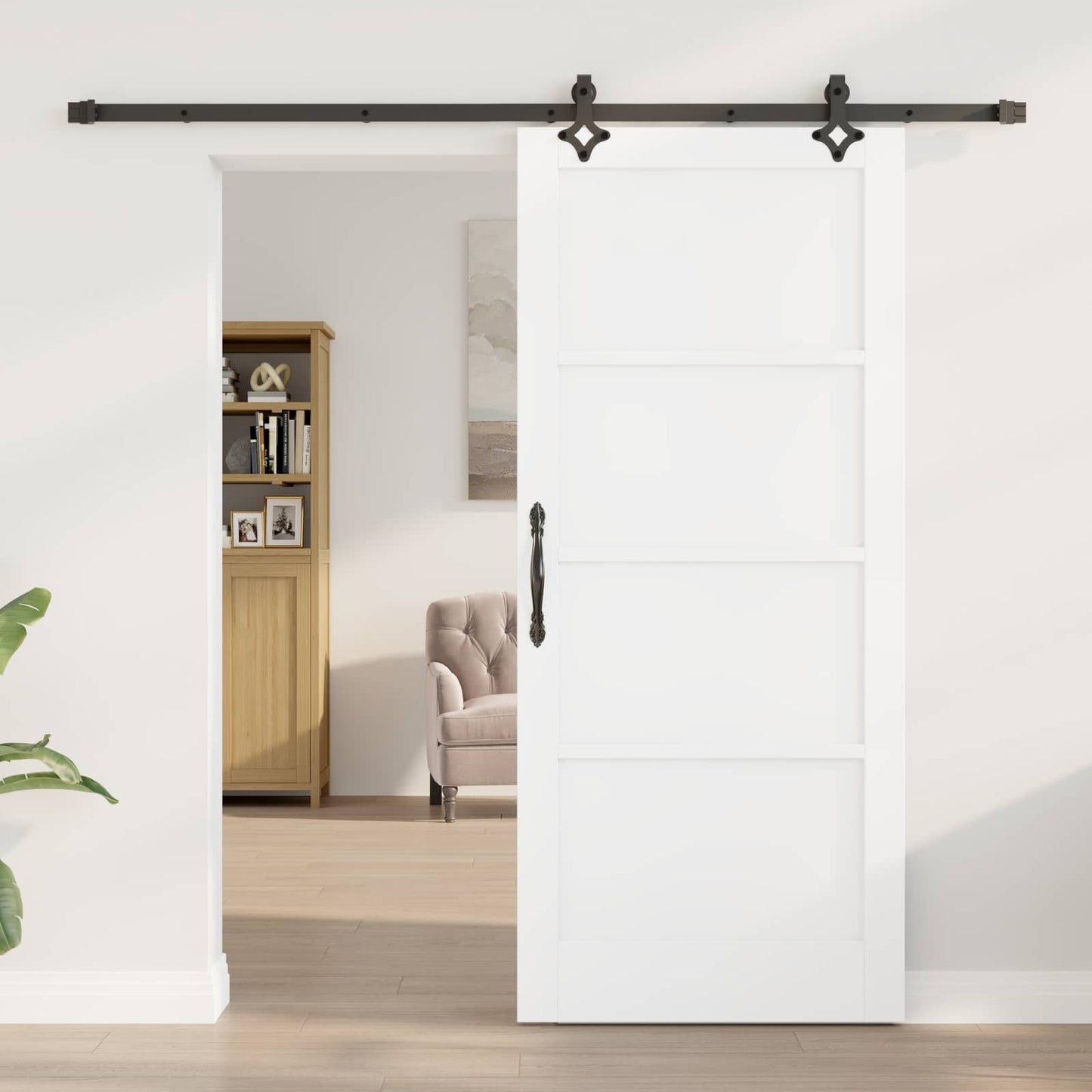 vidaXL Συρόμενη Πόρτα ORKDAL 86 x 198,5 cm Επεξεργασμένο Ξύλο
