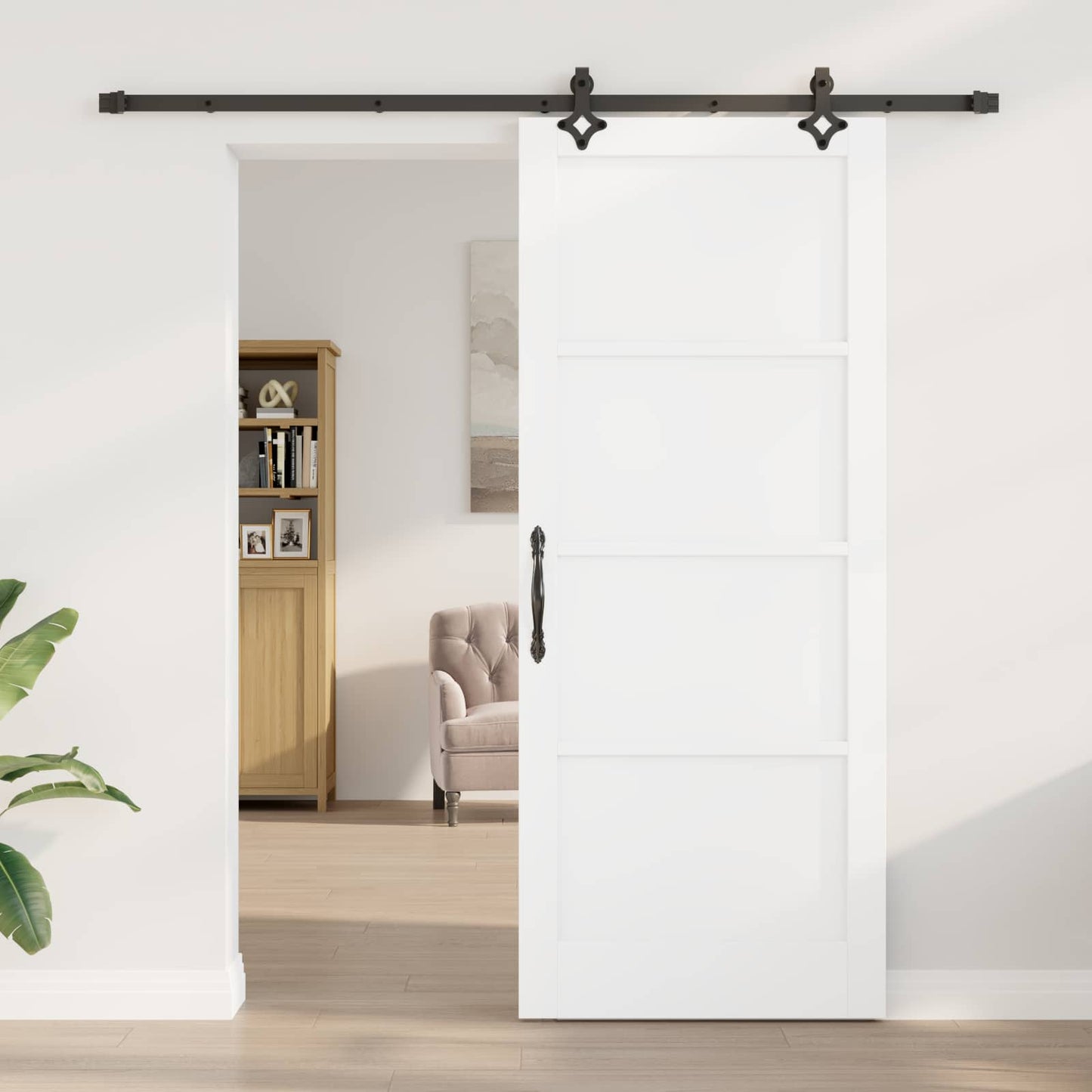 vidaXL Συρόμενη Πόρτα ORKDAL 86 x 211 cm Επεξεργασμένο Ξύλο
