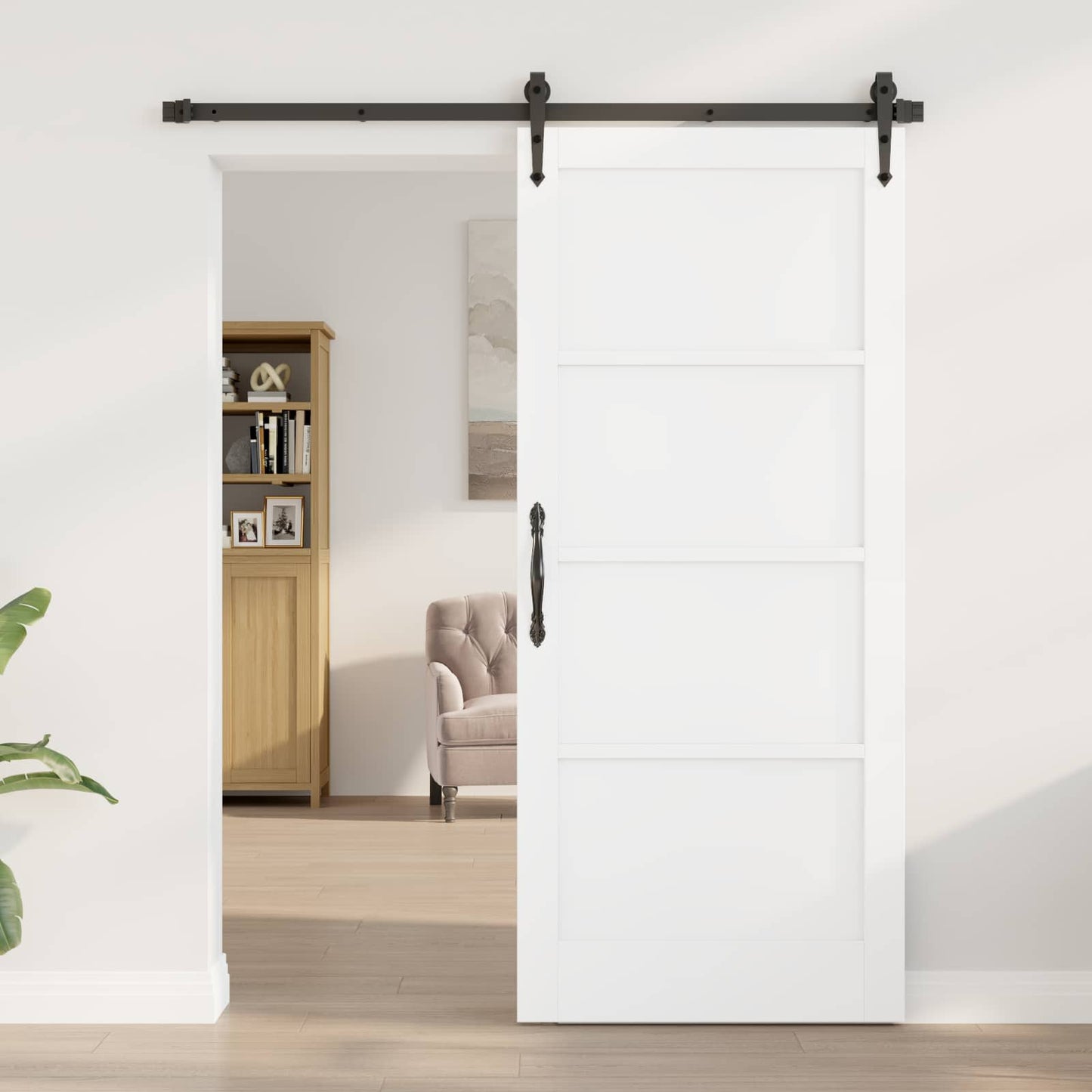 vidaXL Συρόμενη Πόρτα ORKDAL 86 x 198,5 cm Επεξεργασμένο Ξύλο